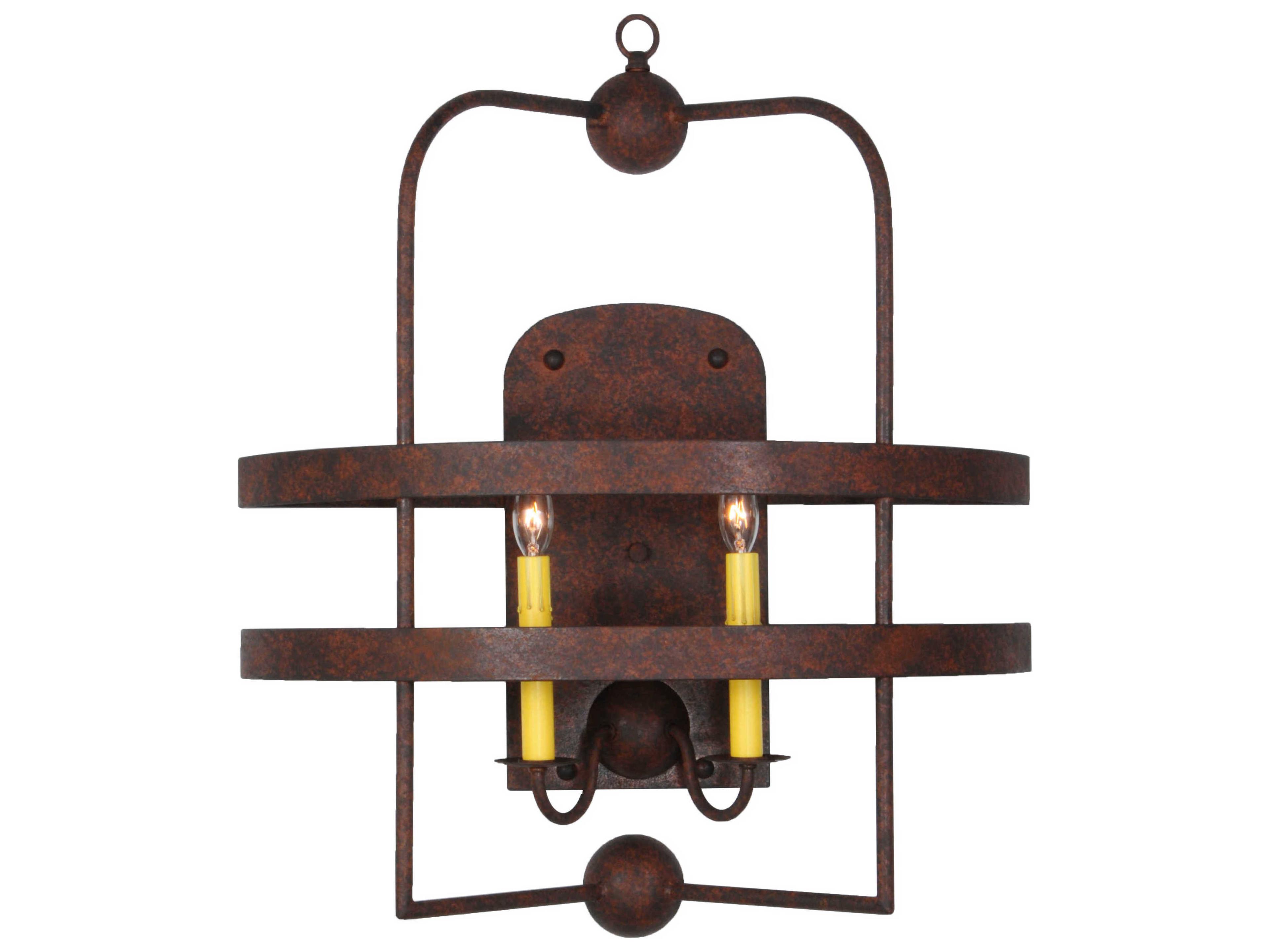 Aldari 2-Light Brown Wall Sconce
