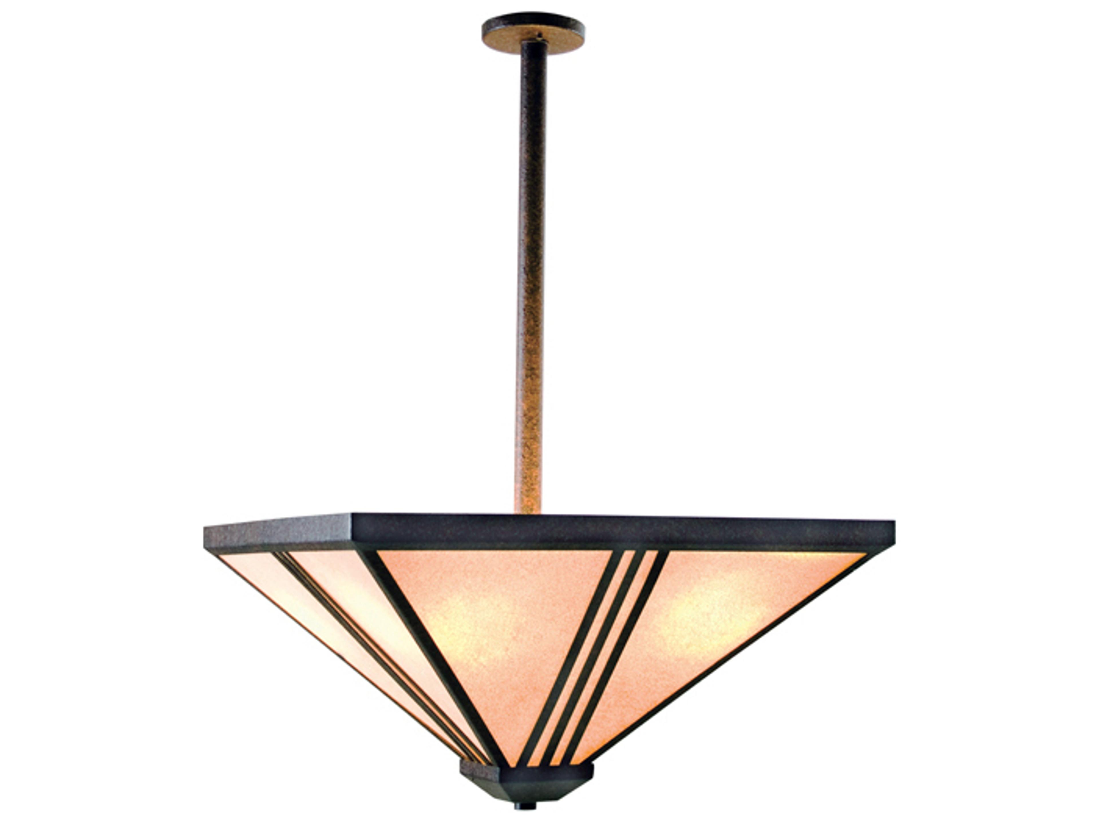 Sage 4-Light Rusty Nail Brown Pendant