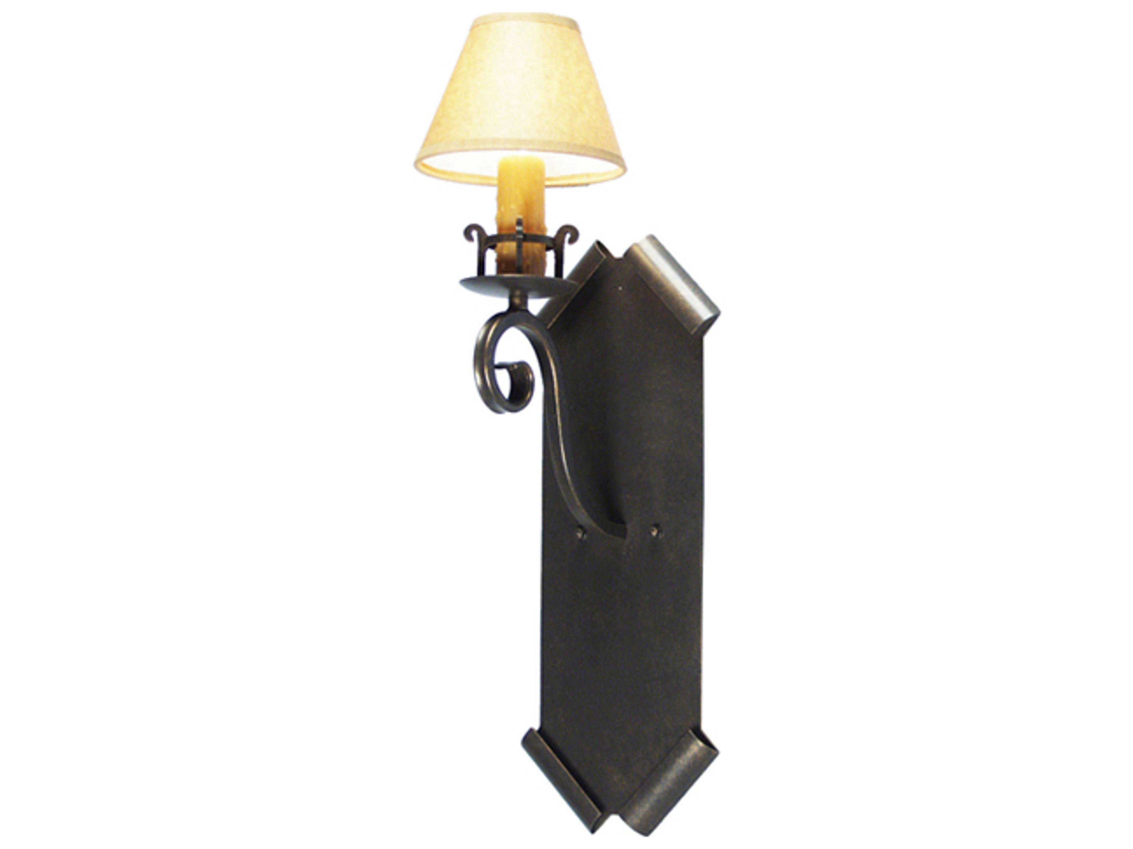 Santa Lucia 1-Light Gilded Tobacco Brown Wall Sconce