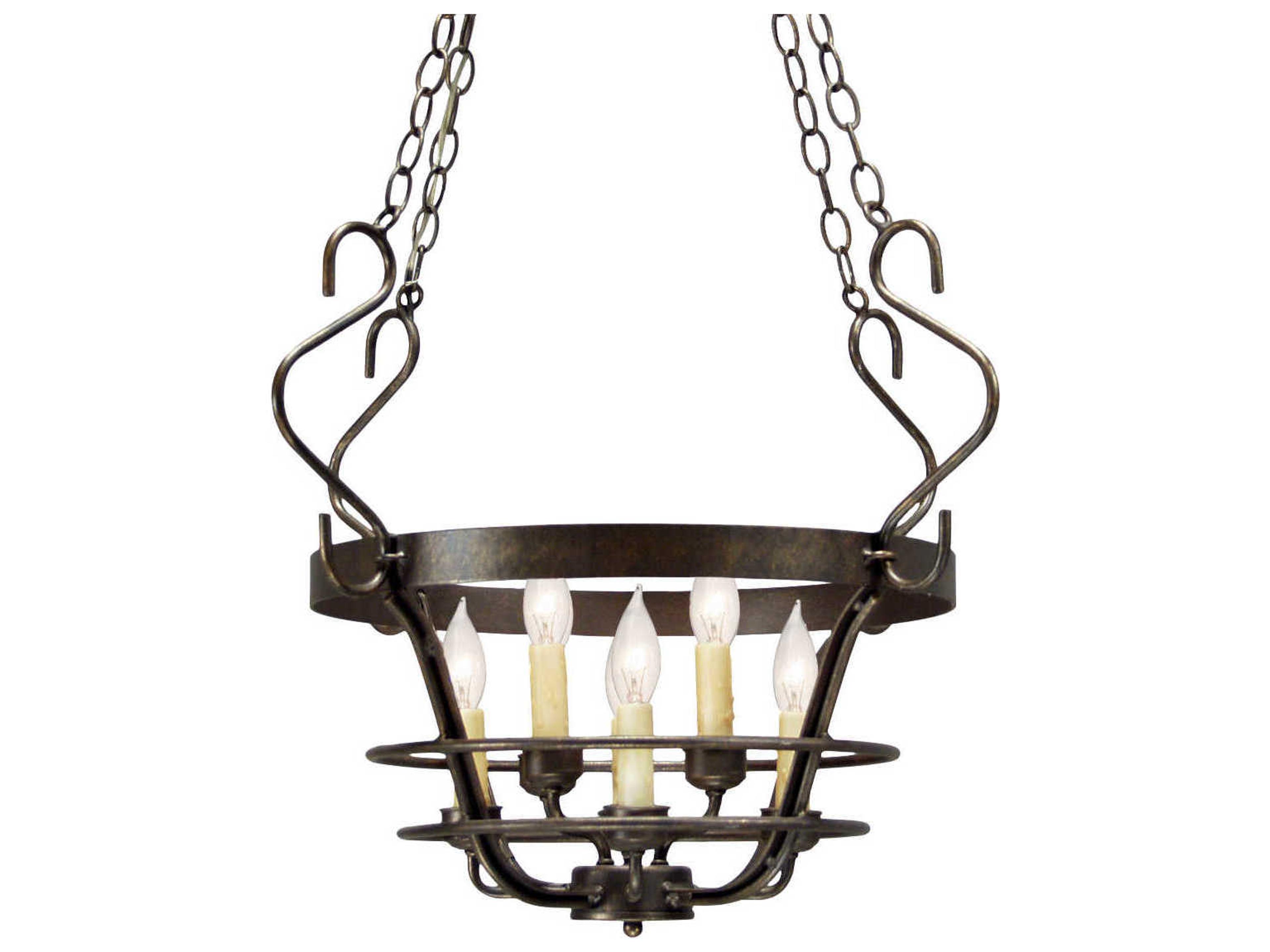 Secchio 8-Light French Bronze Candelabra Chandelier