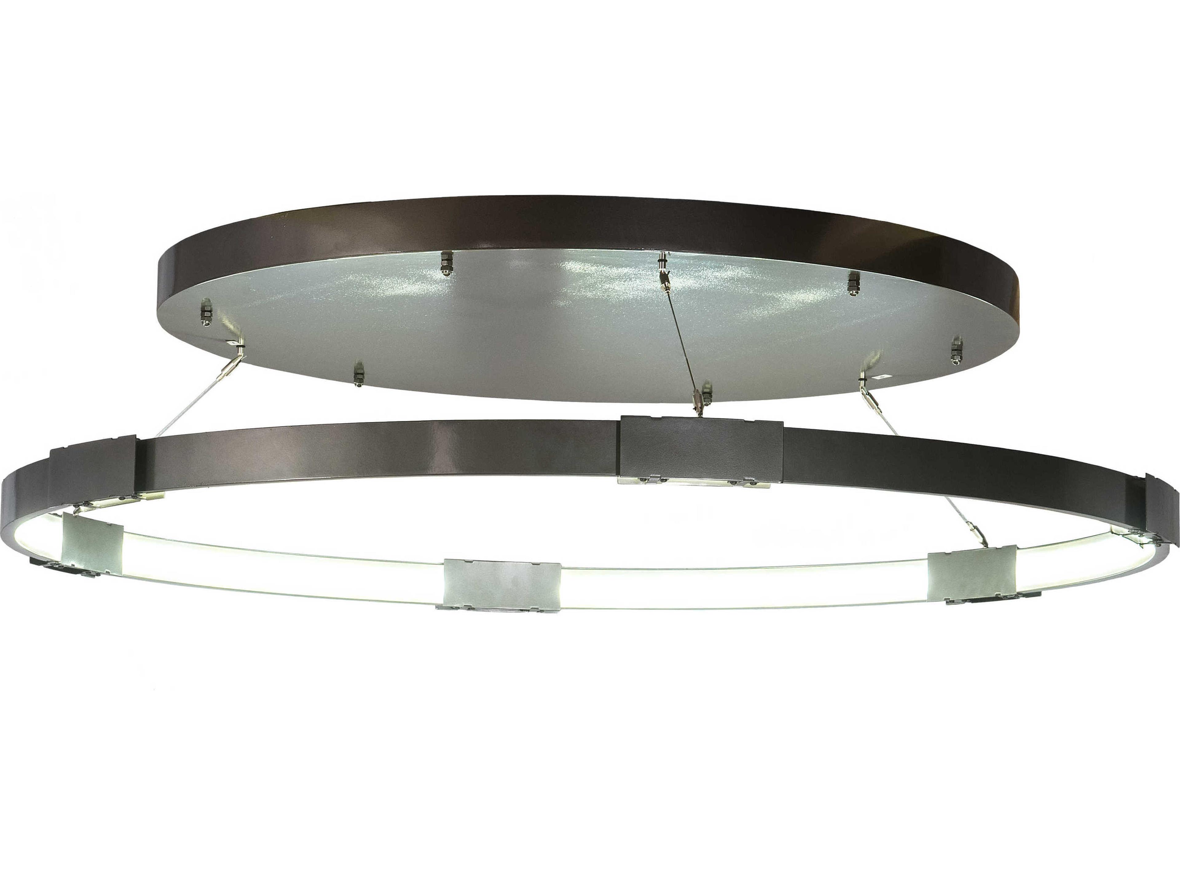 Anillo Strip Bronze LED Round Semi Flush Mount