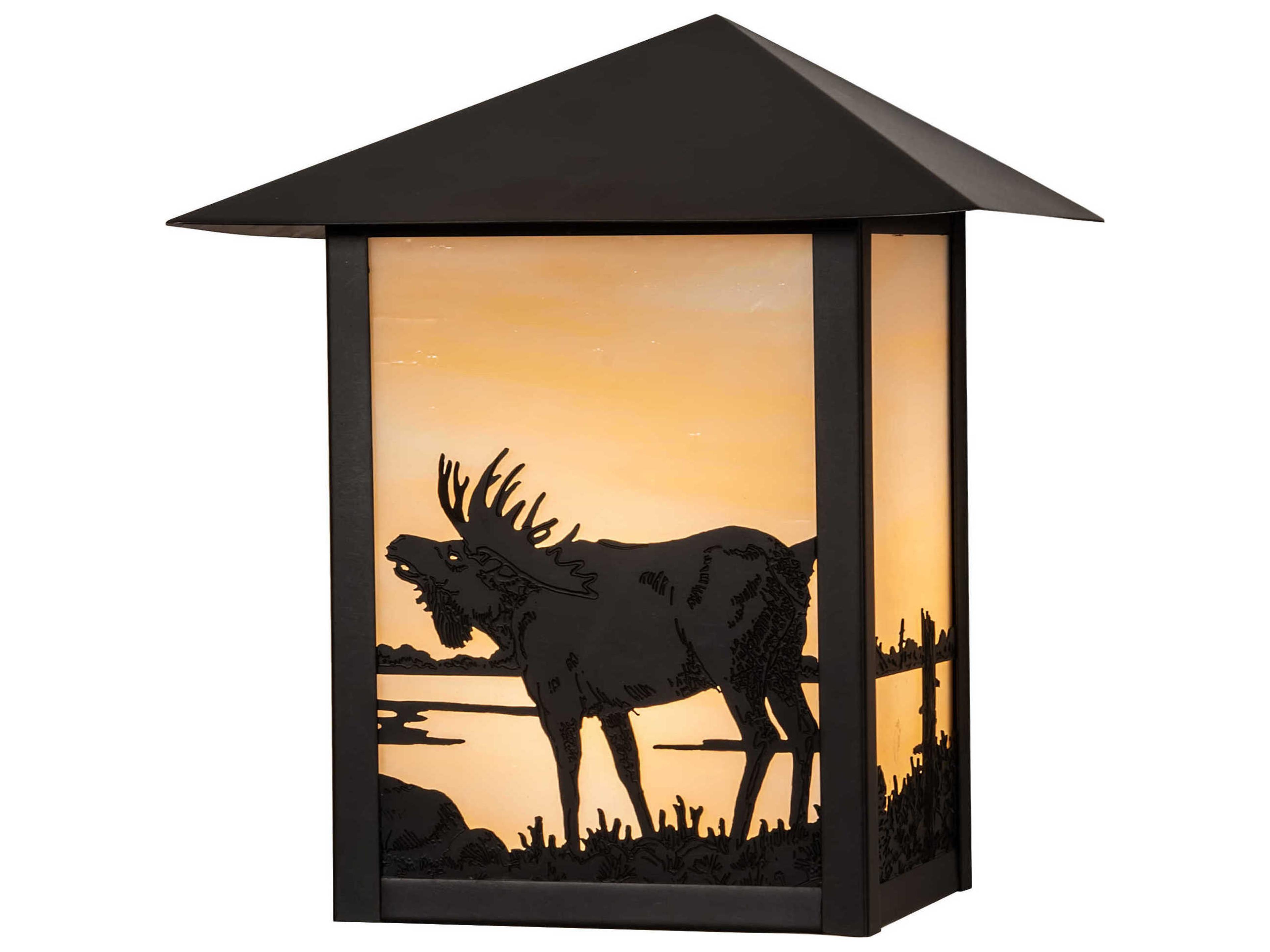 Seneca 1 - Light Glass Rustic Lodge Outdoor Wall Light