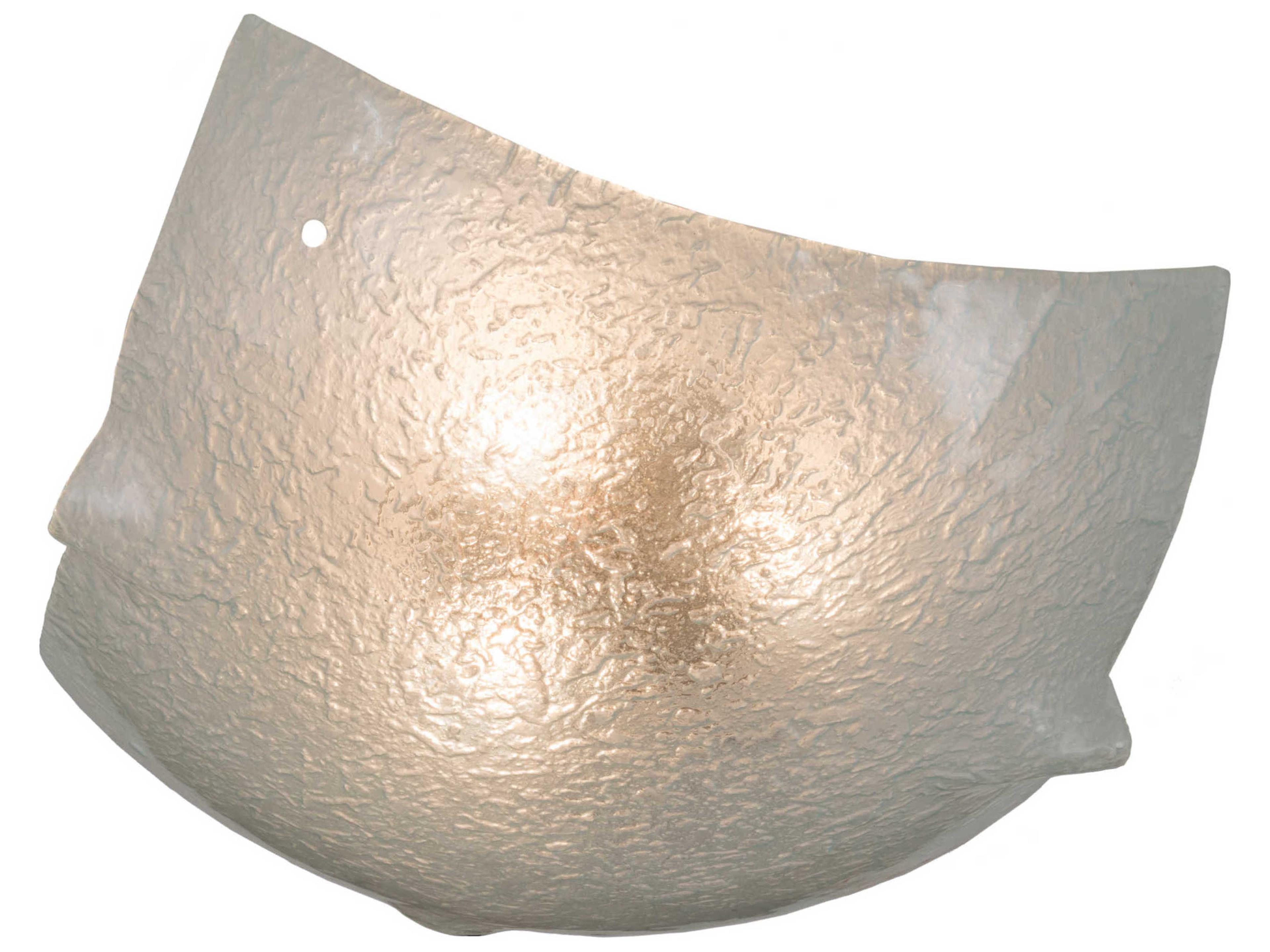 Crinkle Clear Texture Fused Glass Shade