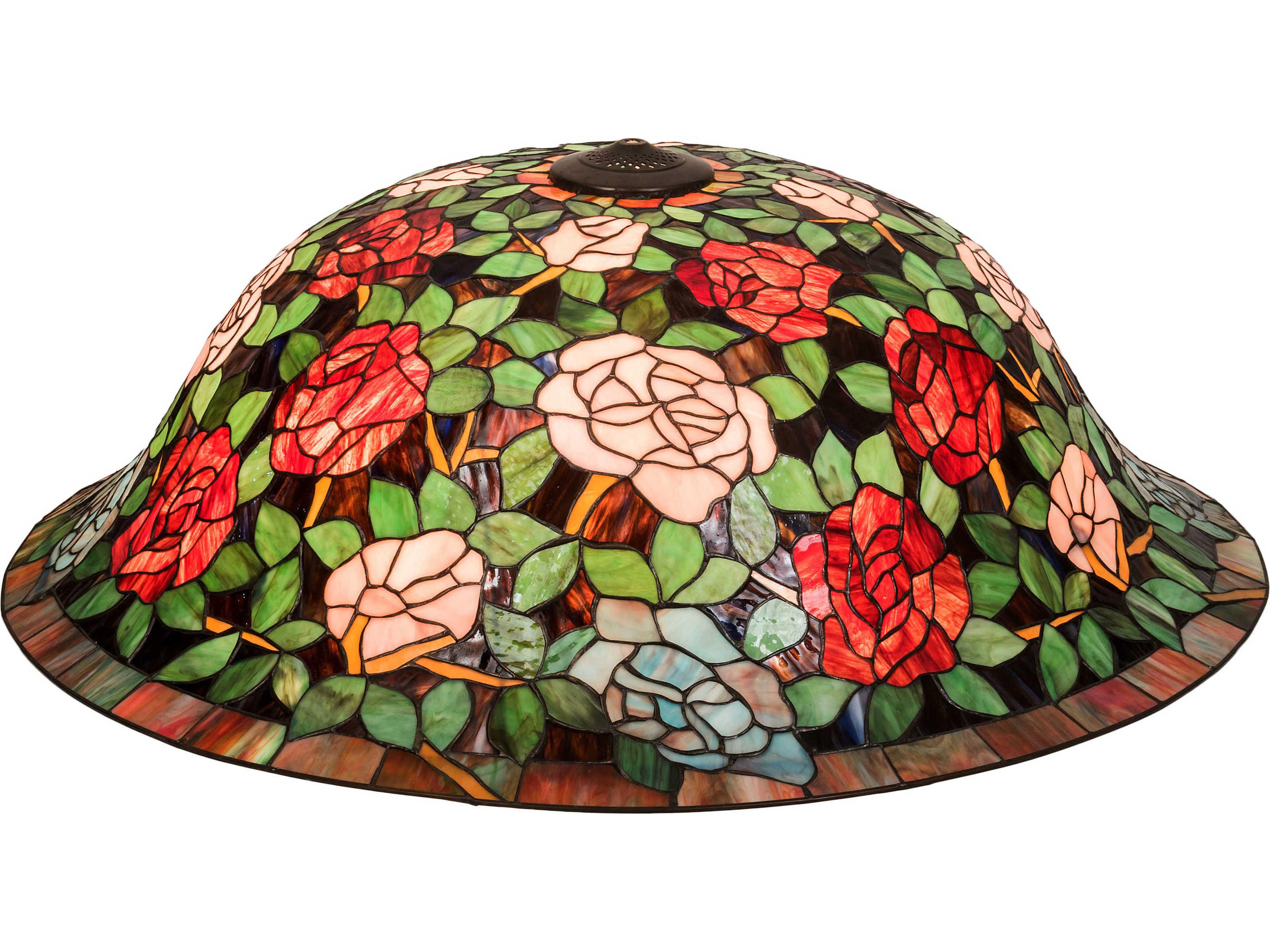 Tiffany Rosebush Ruby / Sunflower 38" Shade