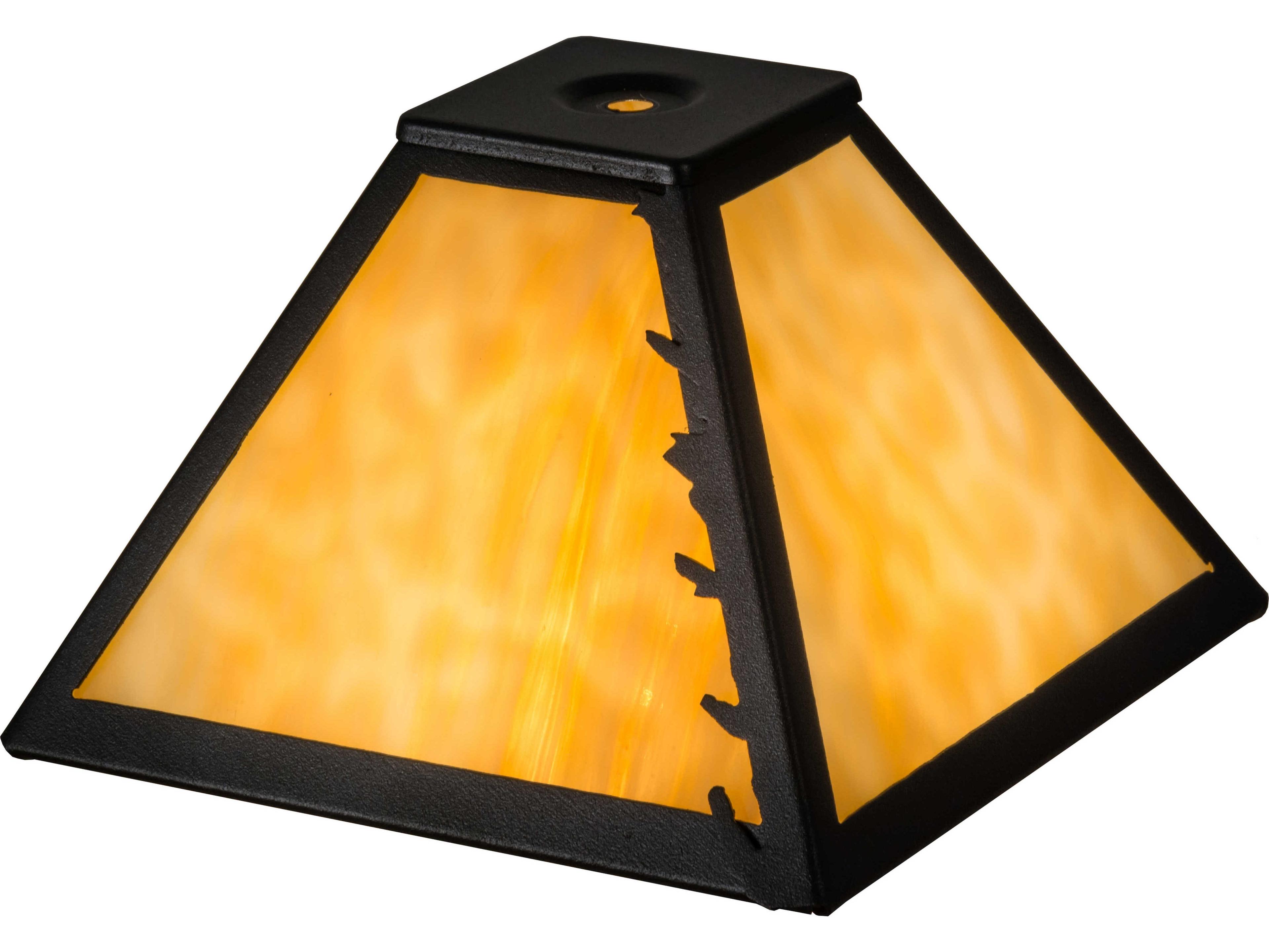 Leaves Edge Beige / Black 12" Shade