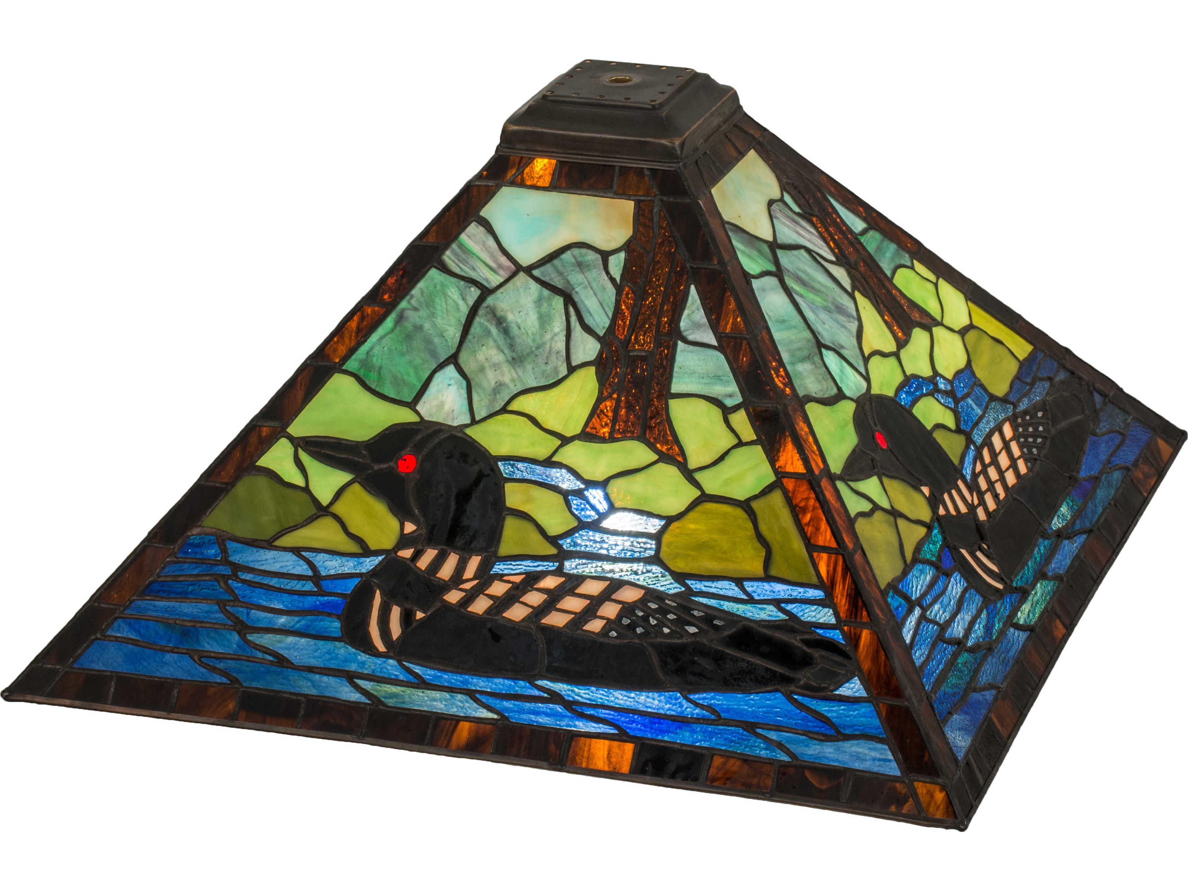 Loon Lighting Purple and Blue Lodge Shade