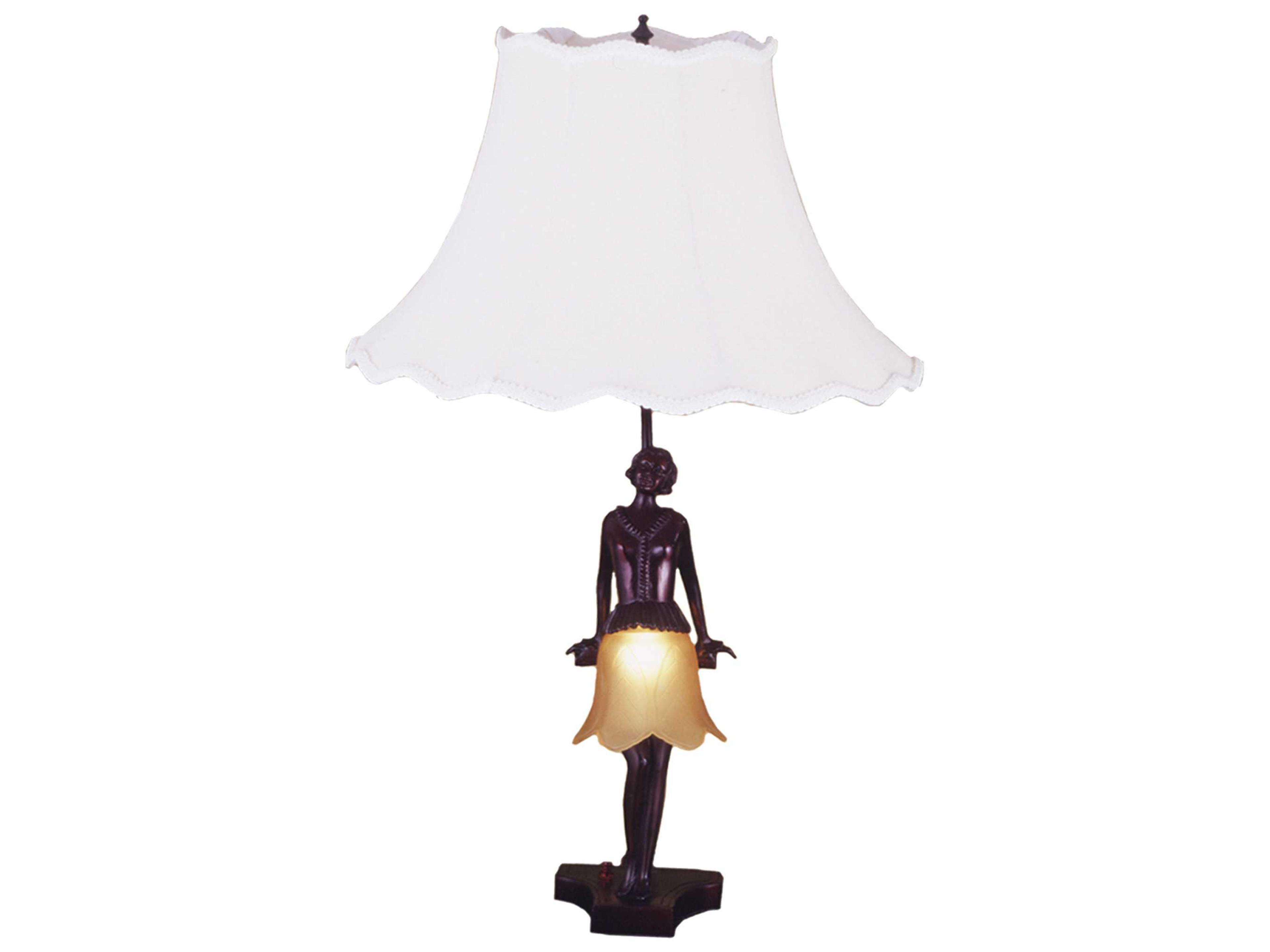Lighting Silhouette 30's Lady Accent Bronze Table Lamp