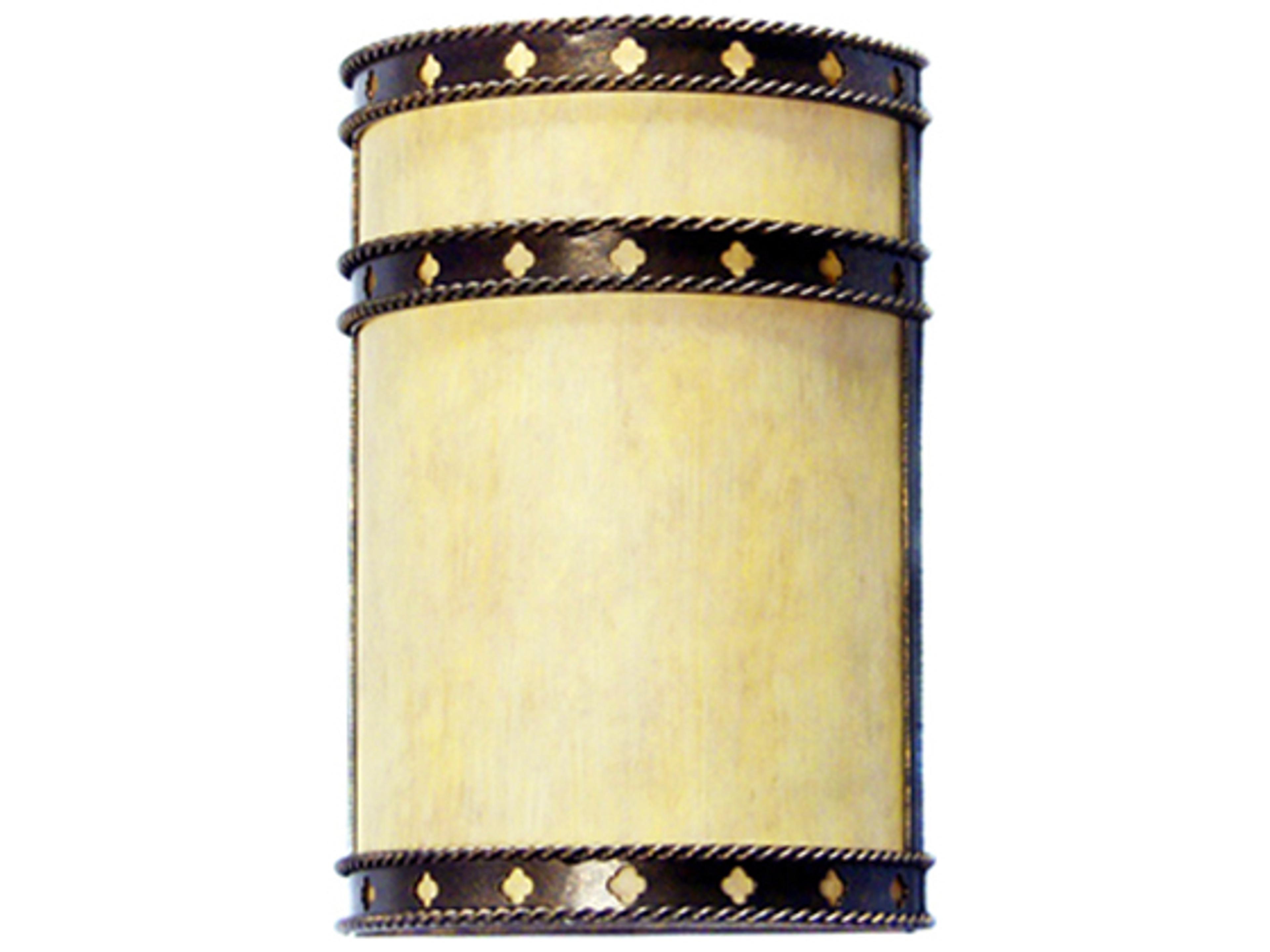 Stanza 2-Light Gilded Tobacco Brown Wall Sconce