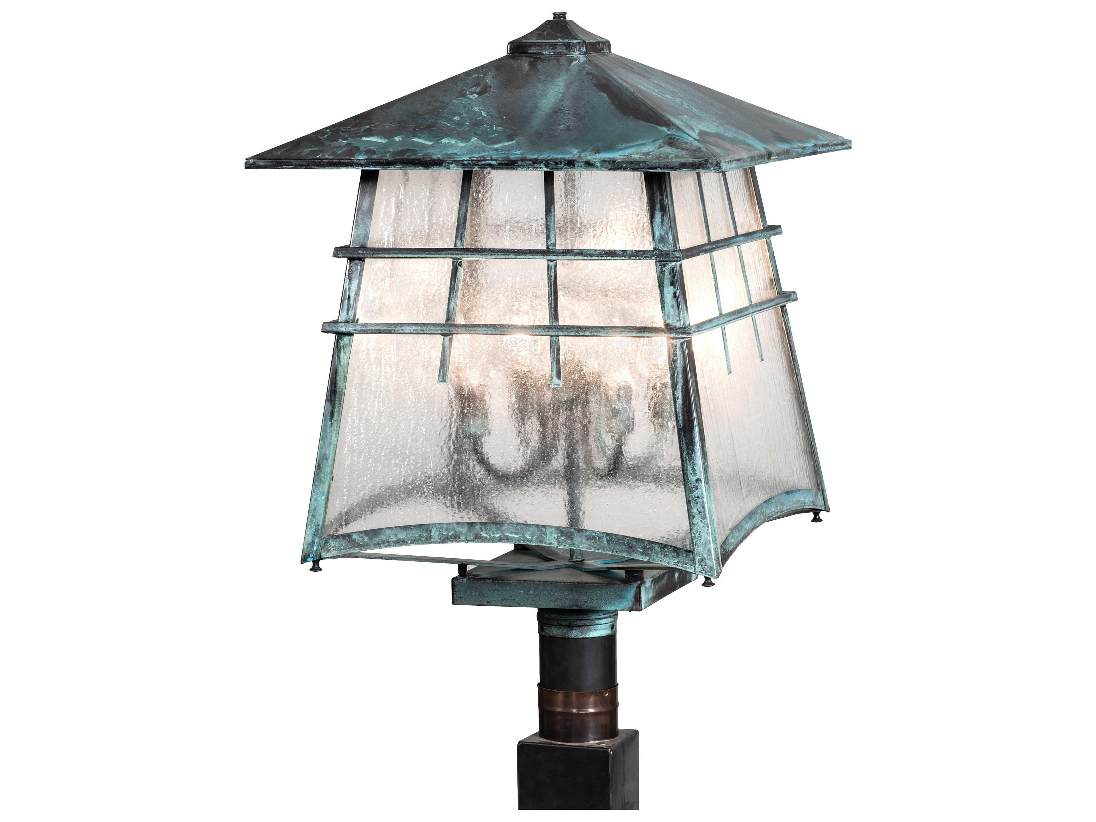 Stillwater 4 - Light Glass Outdoor Post Light