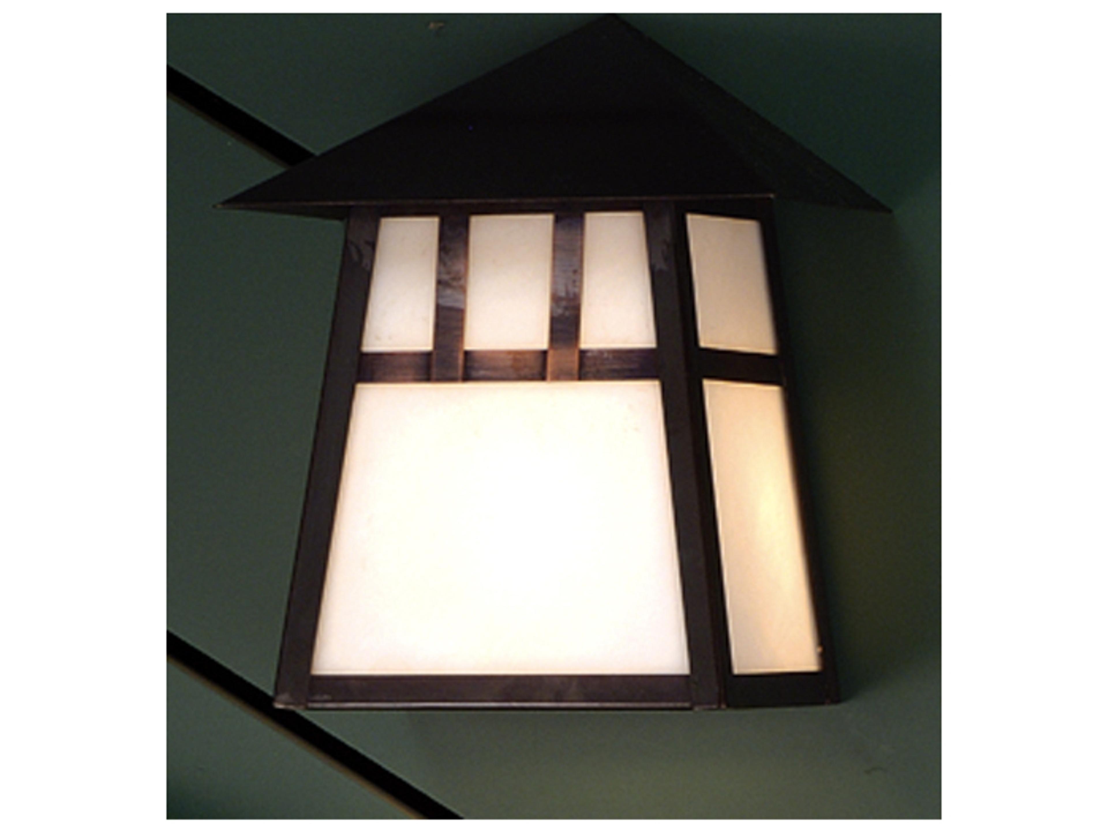 Stillwater Double Bar Mission 1 - Light Glass Outdoor Wall Light