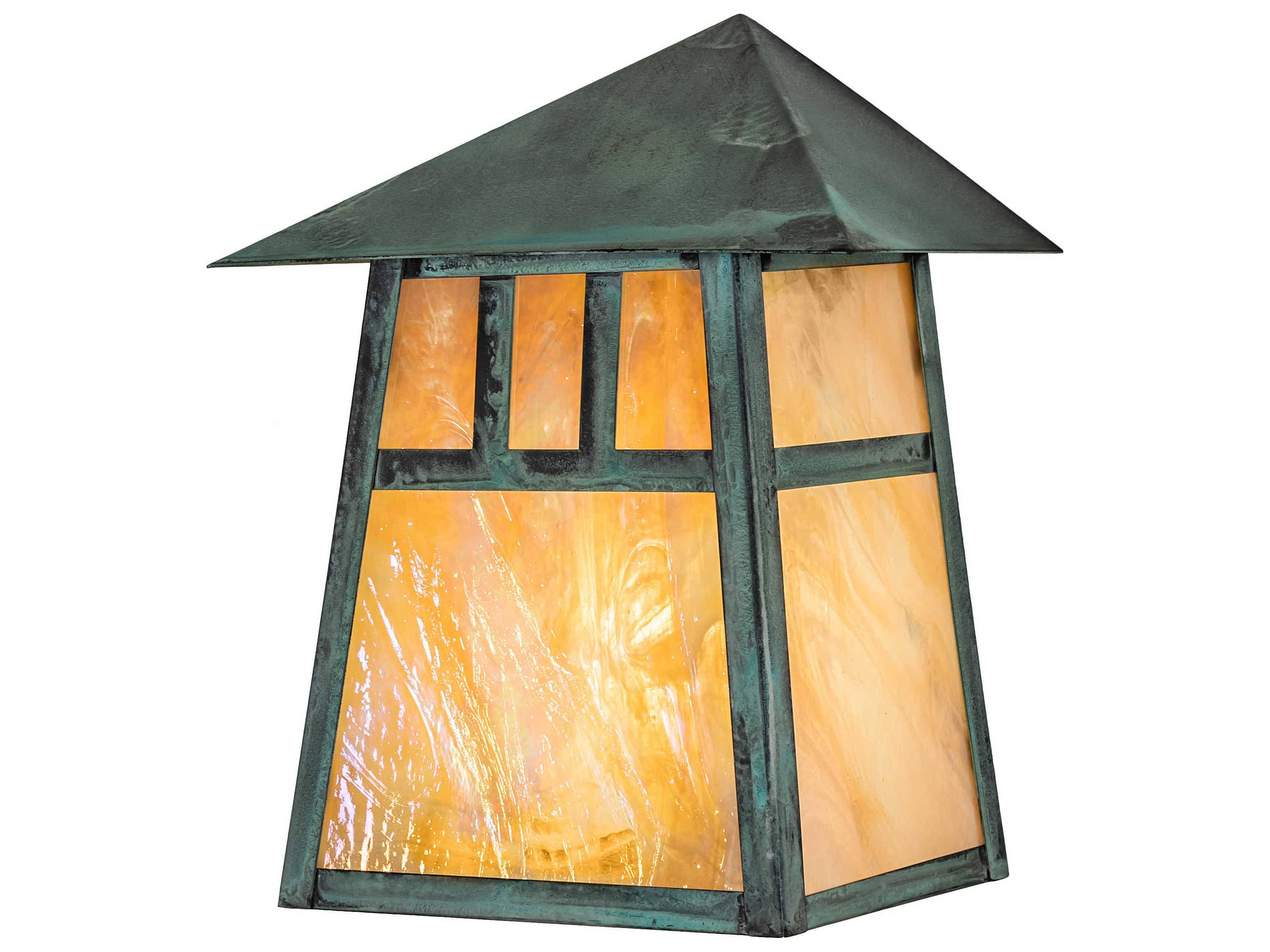 Stillwater Double Bar Mission 1 - Light Glass Outdoor Wall Light