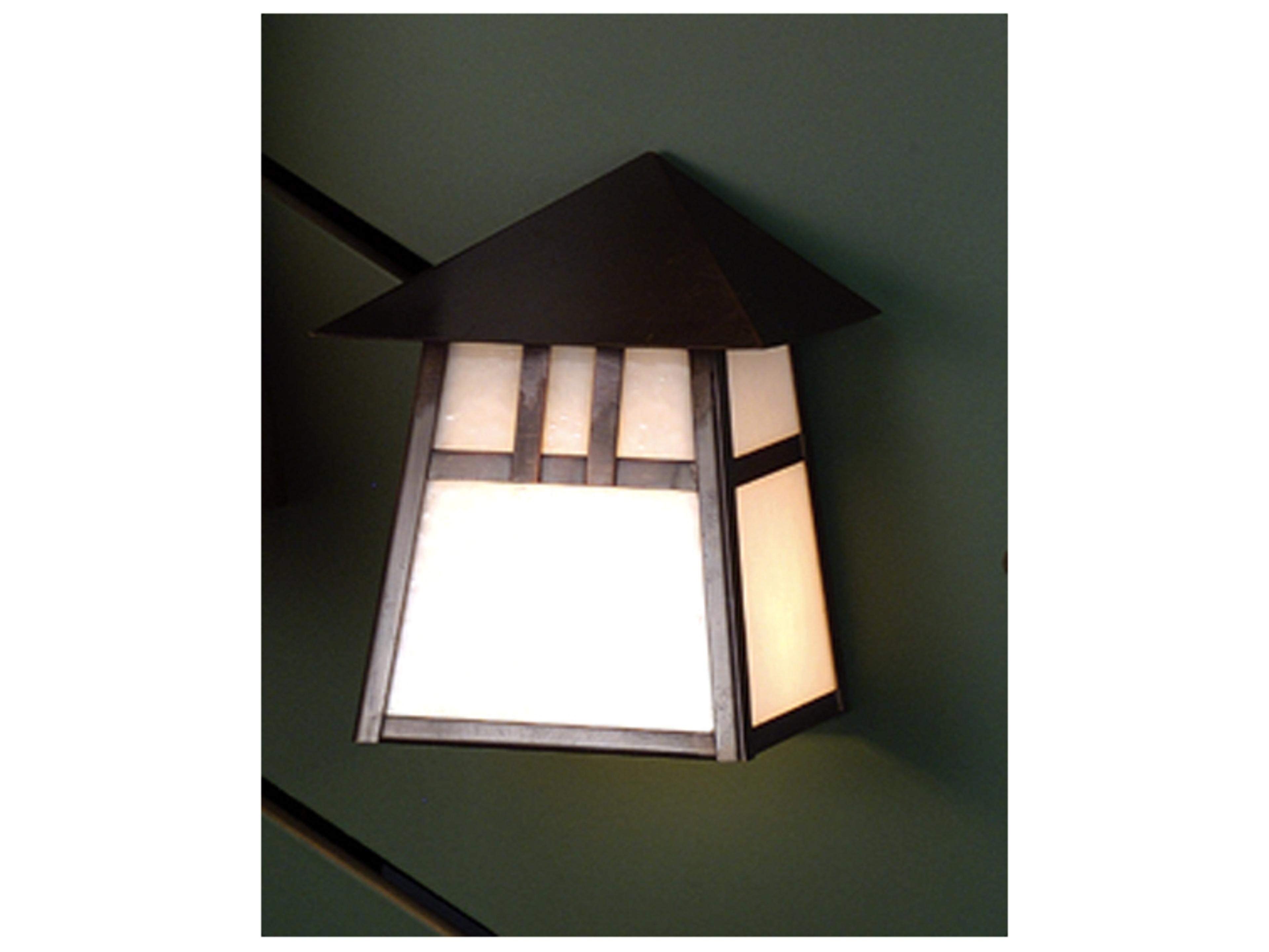 Stillwater Double Bar Mission 1 - Light Glass Outdoor Wall Light