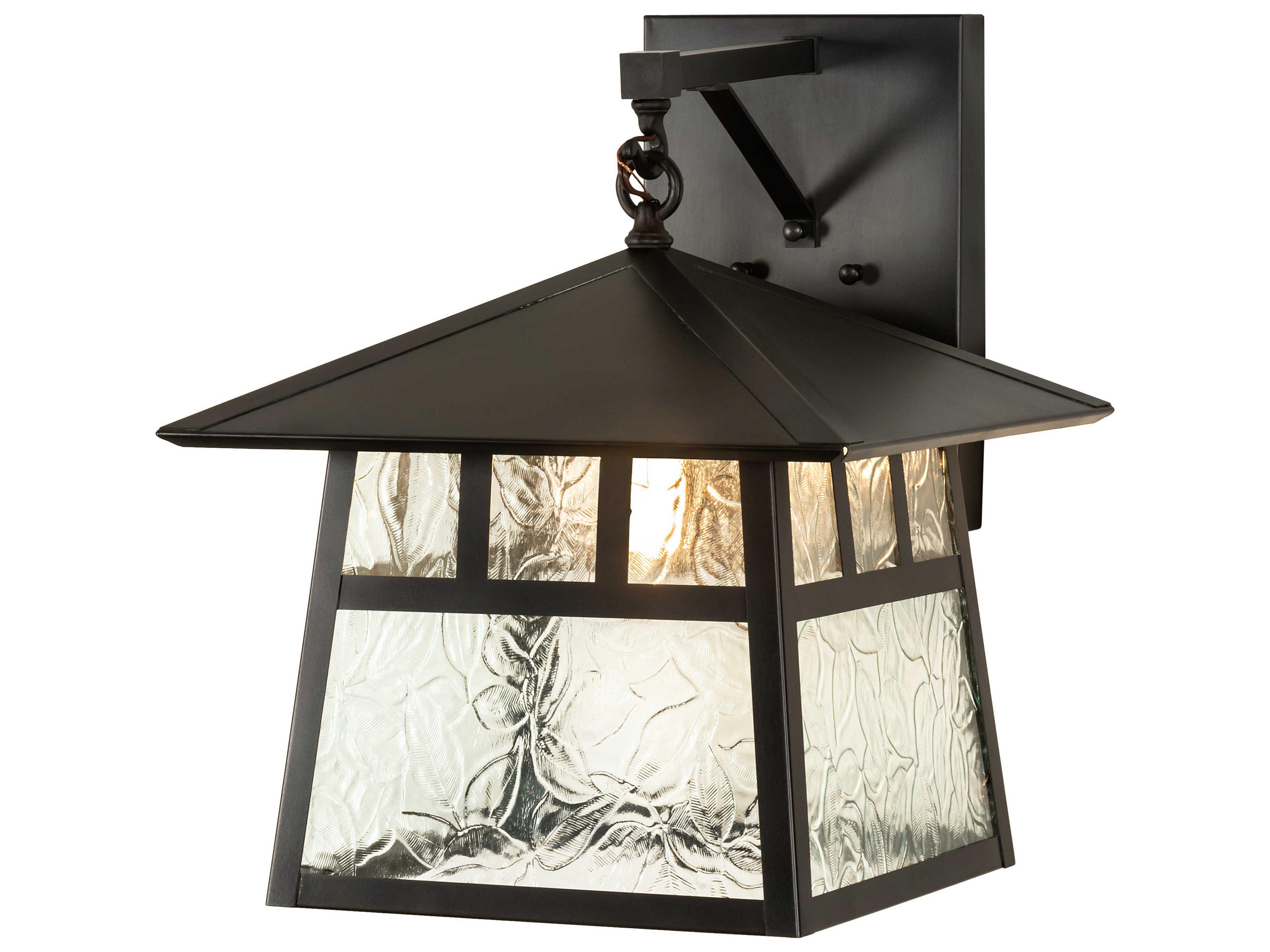 Stillwater Double Bar Mission 1 - Light Glass Outdoor Wall Light