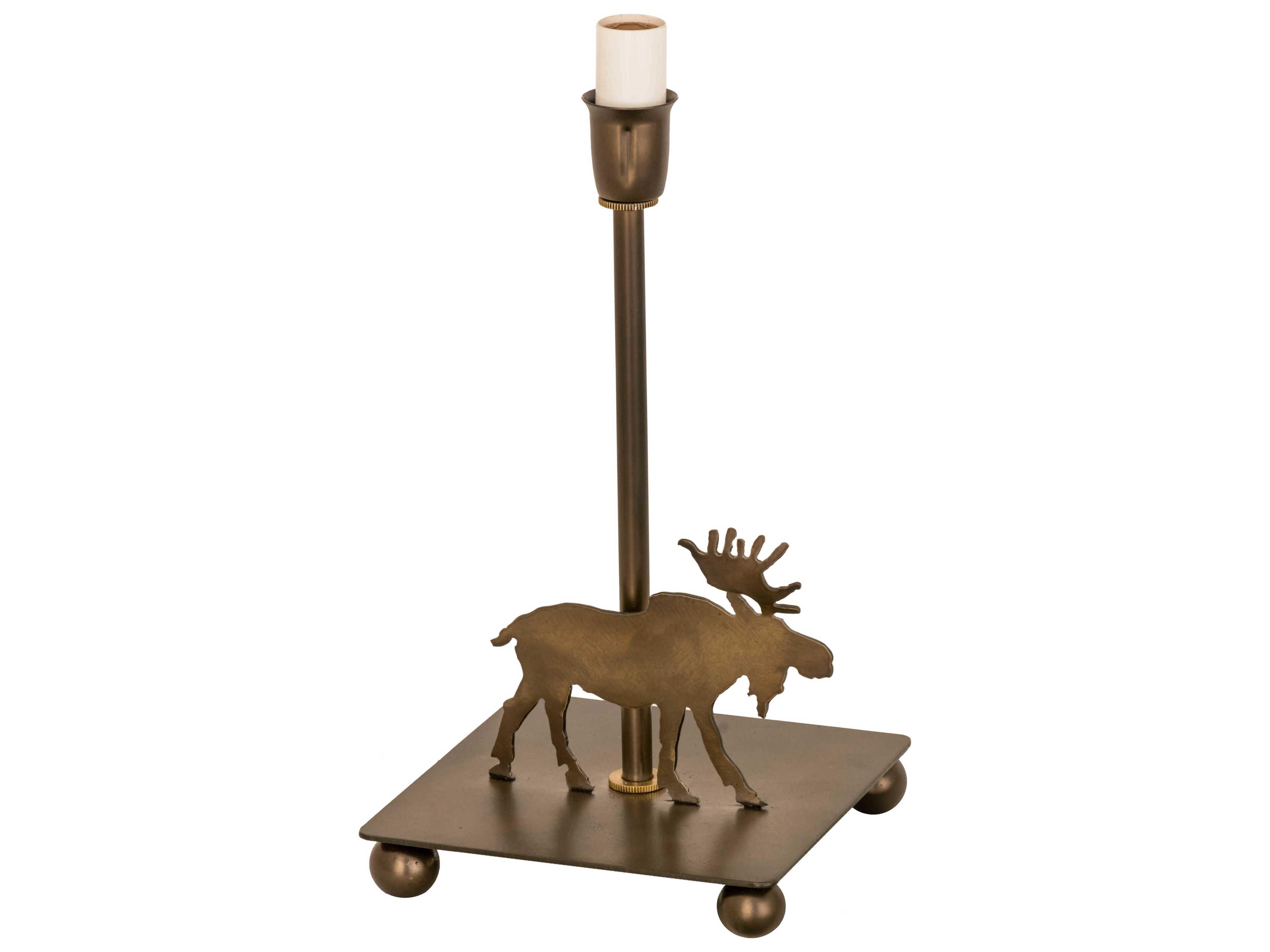 Lone Moose Rustic Lodge Table Lamp Base