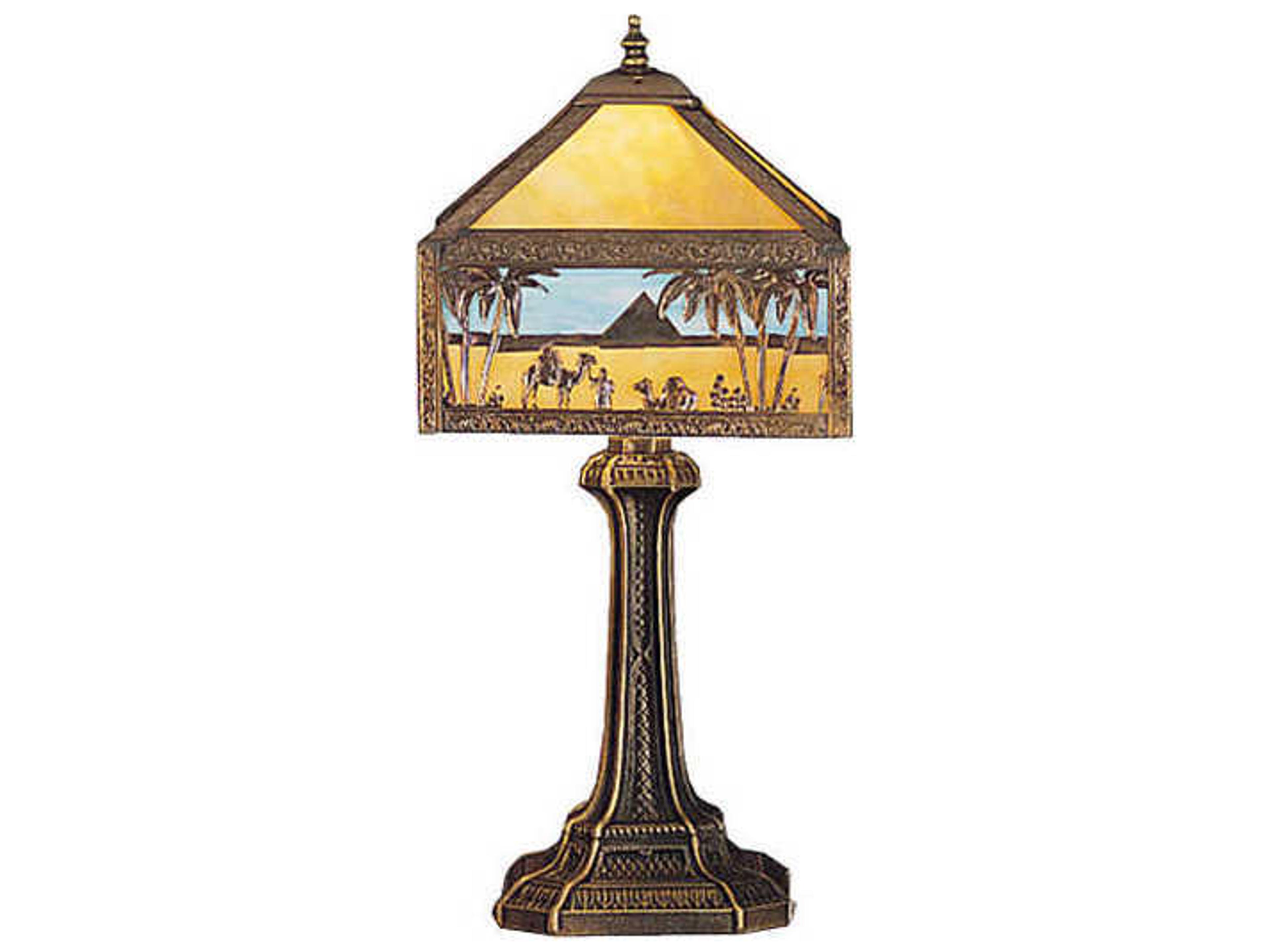 Rustic Lodge Blue Table Lamp