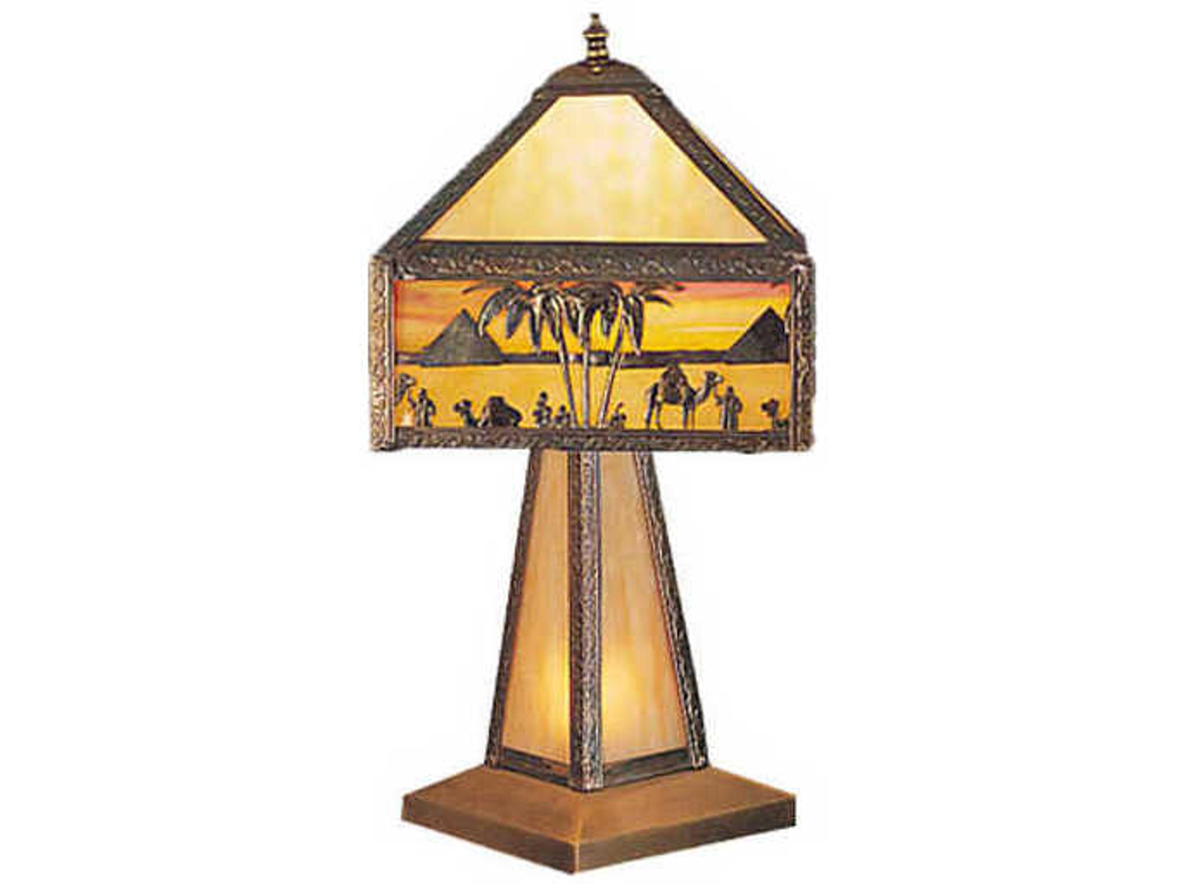 Rustic Lodge Off White Table Lamp