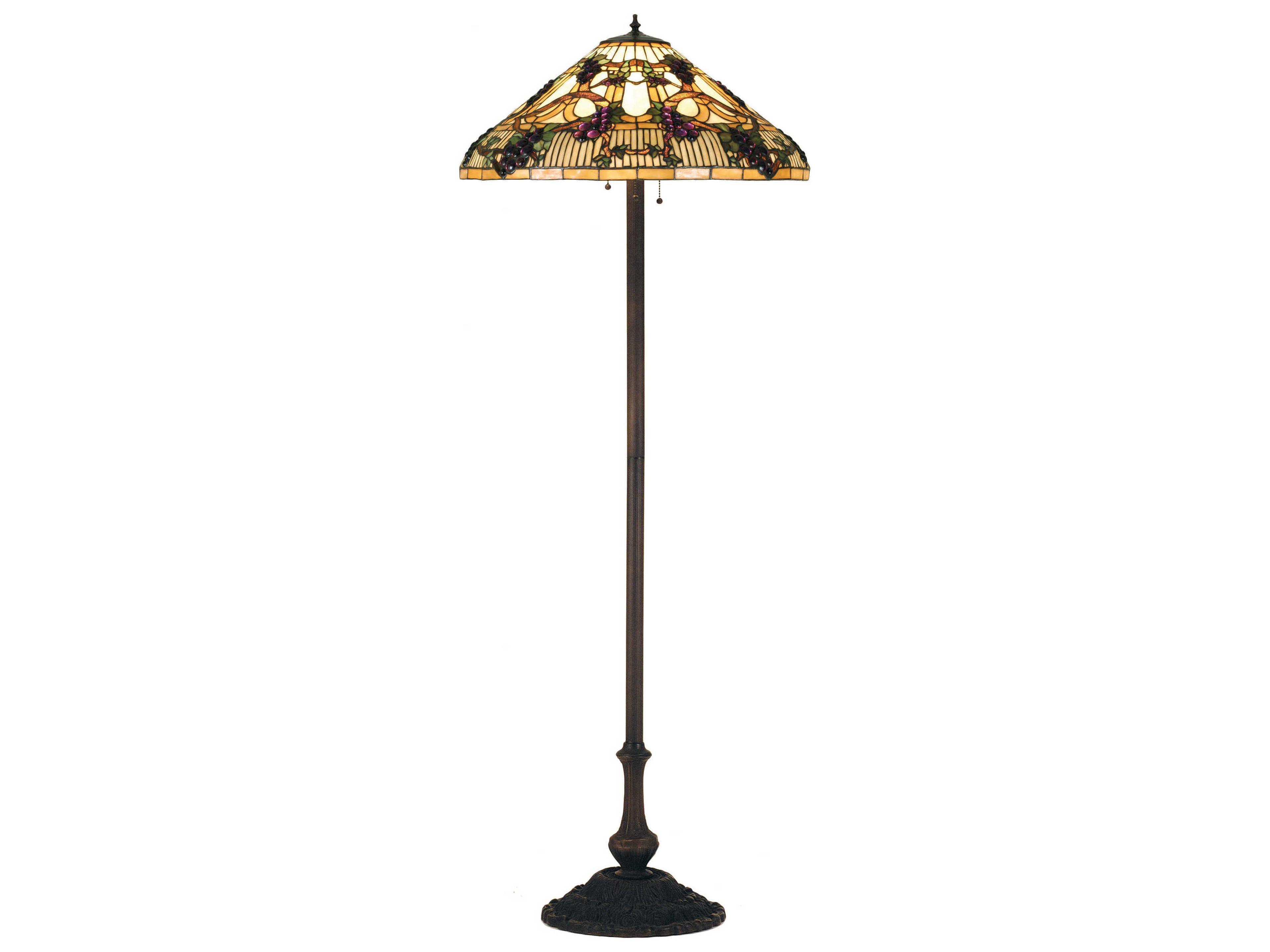 Tiffany Jeweled Grape Bronze Floor Lamp