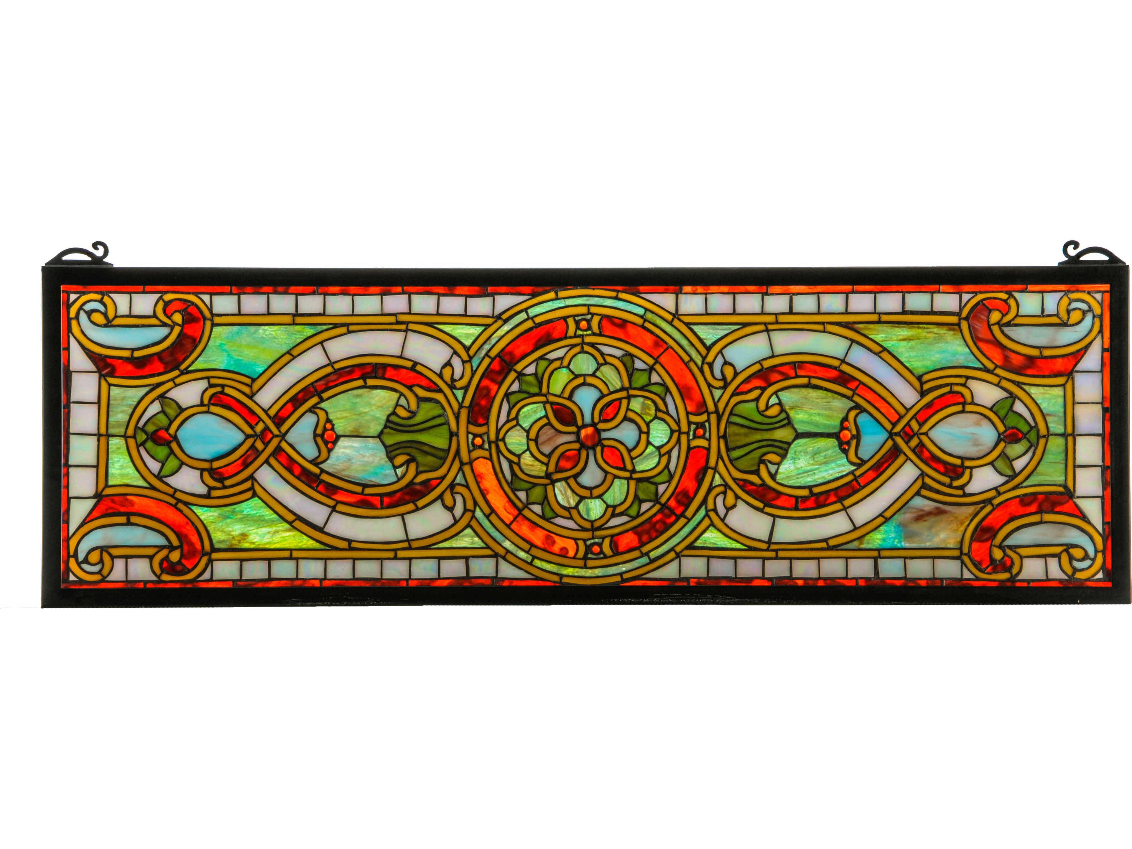 Tiffany Evelyn In Topaz Transom Stained Glass Window