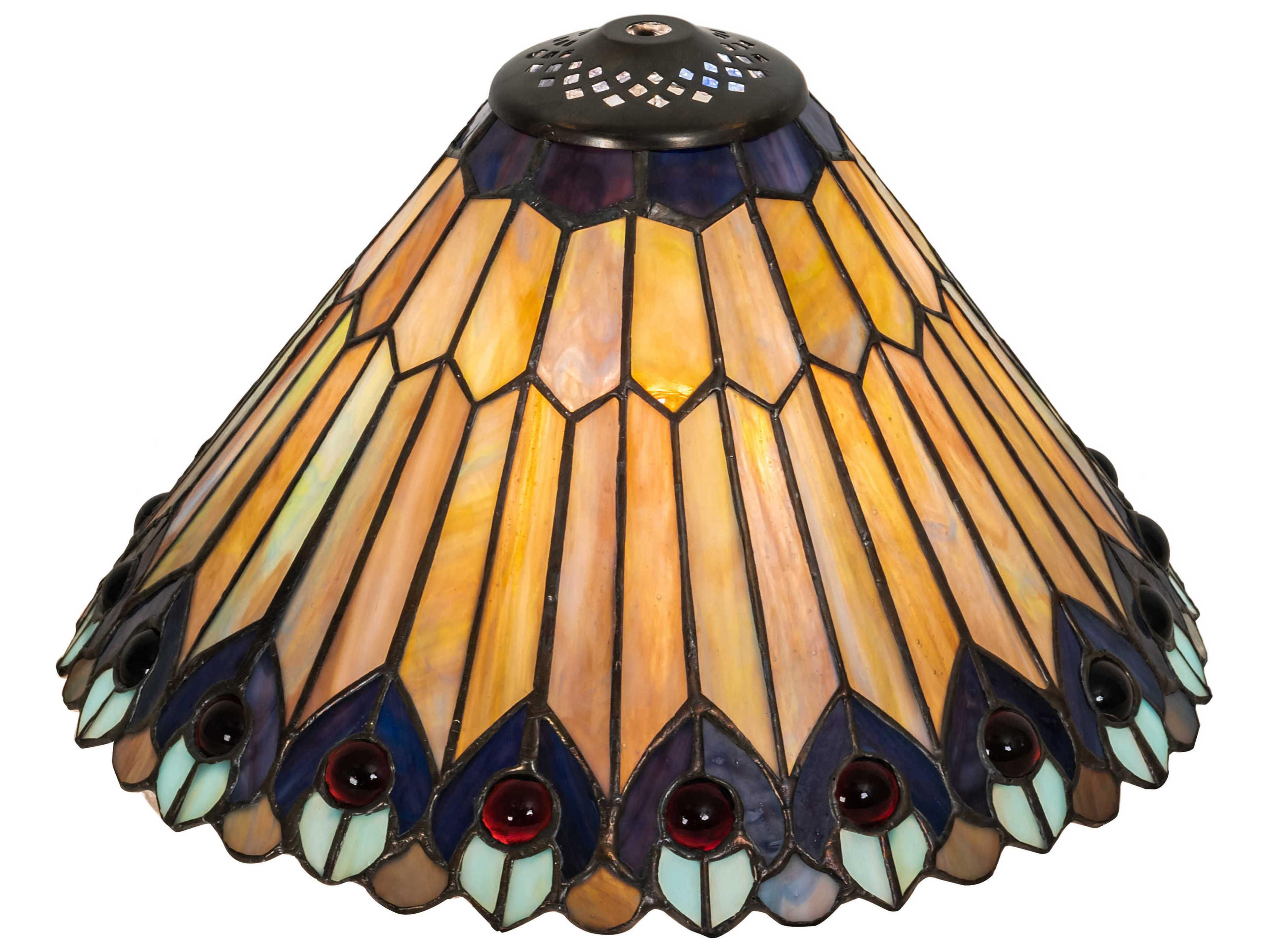 Tiffany Jeweled Peacock Shade