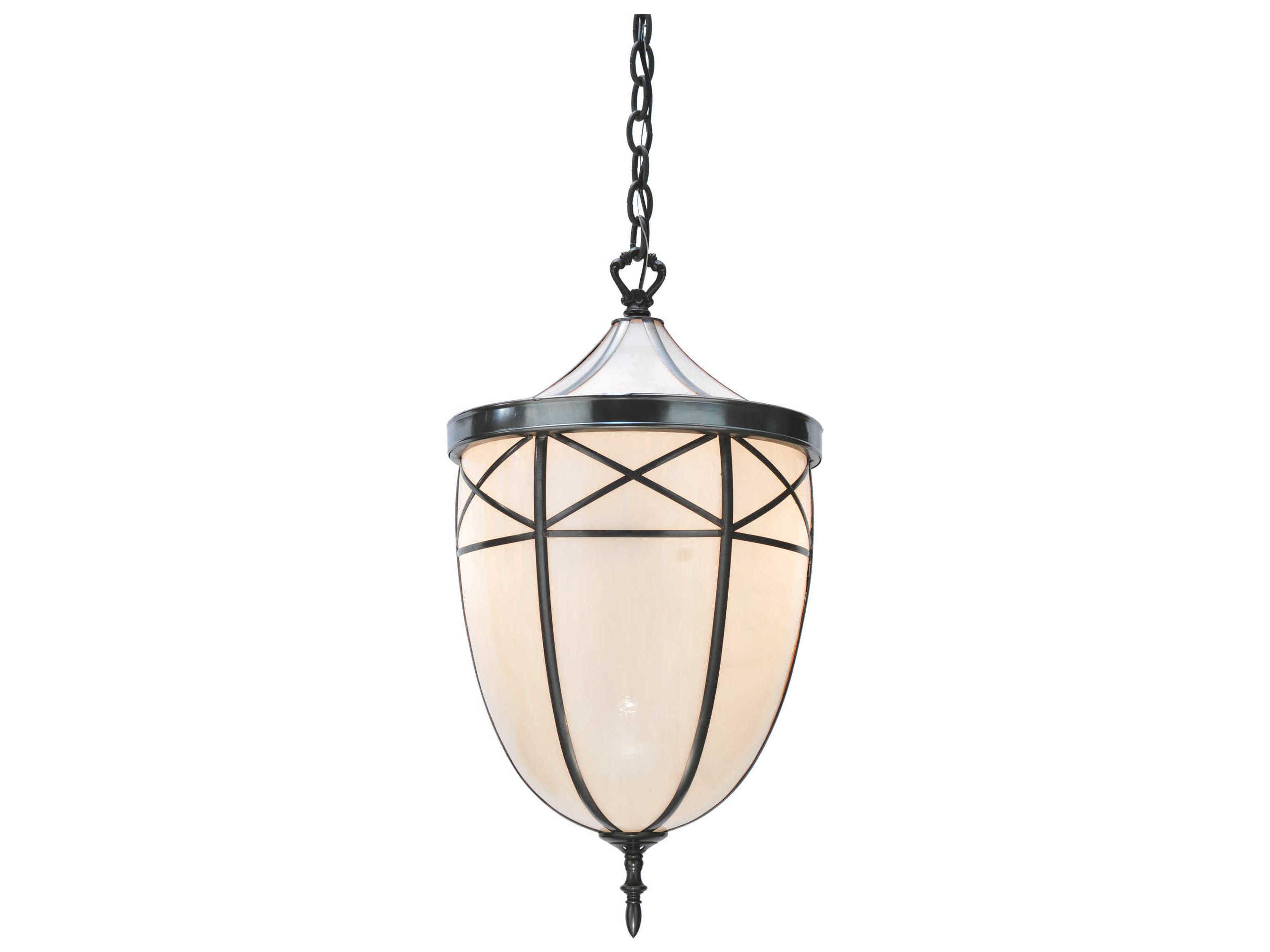 Tiffany 2-Light Brown Geometric Pendant