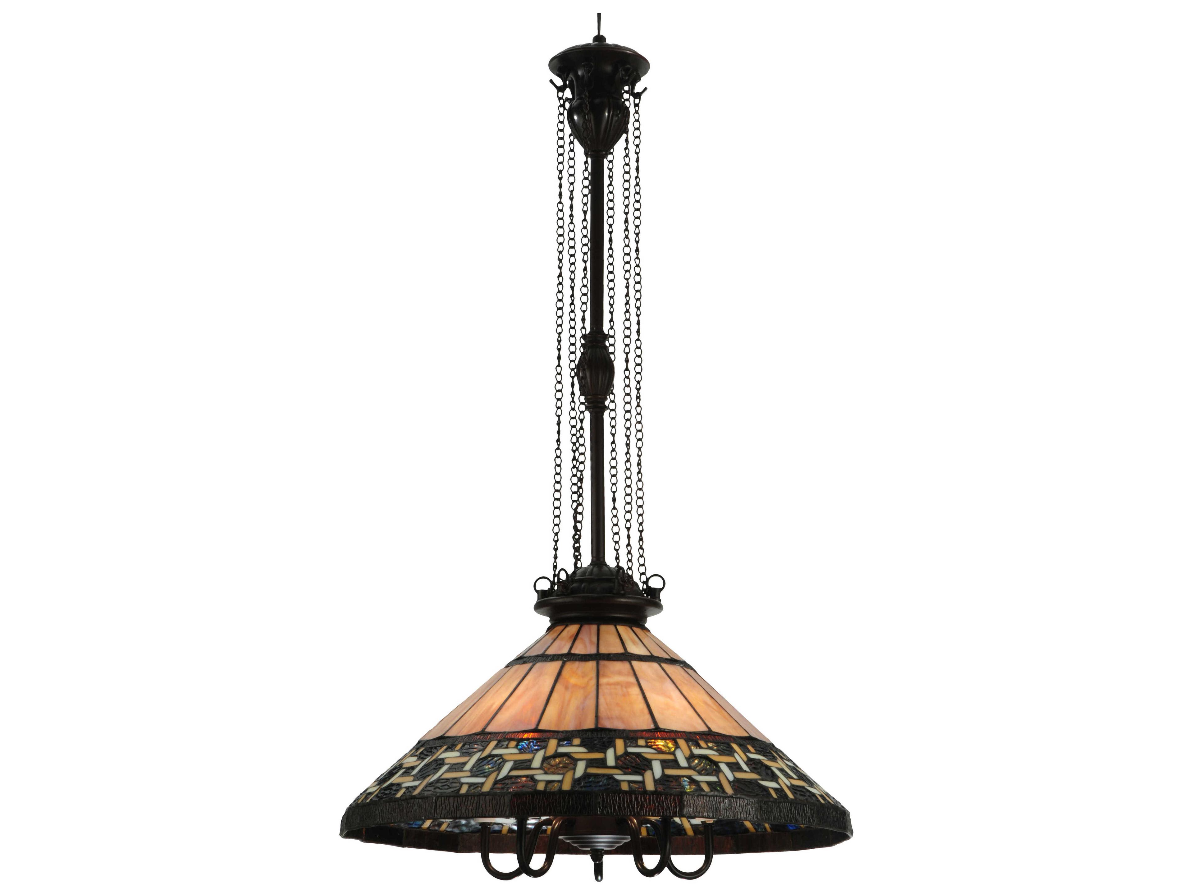 Tiffany 6-Light Bronze Pendant