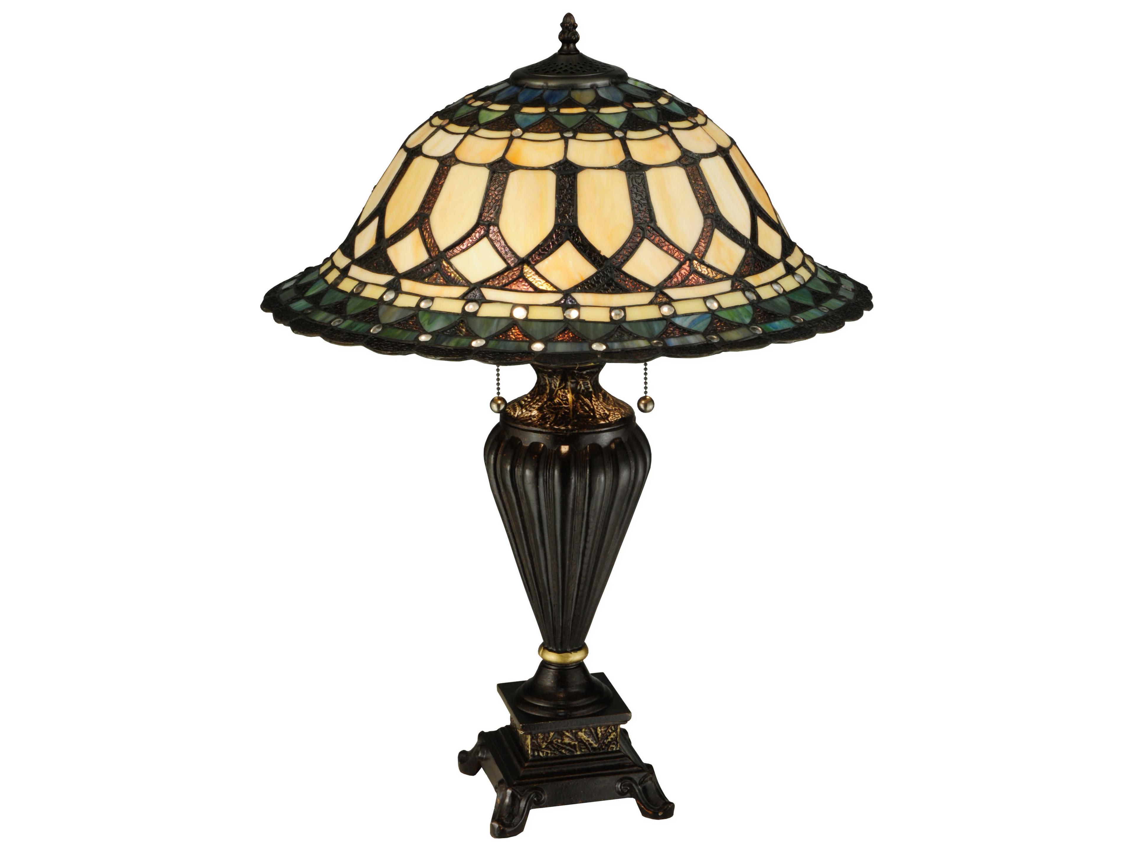 Tiffany Aello Brown Table Lamp
