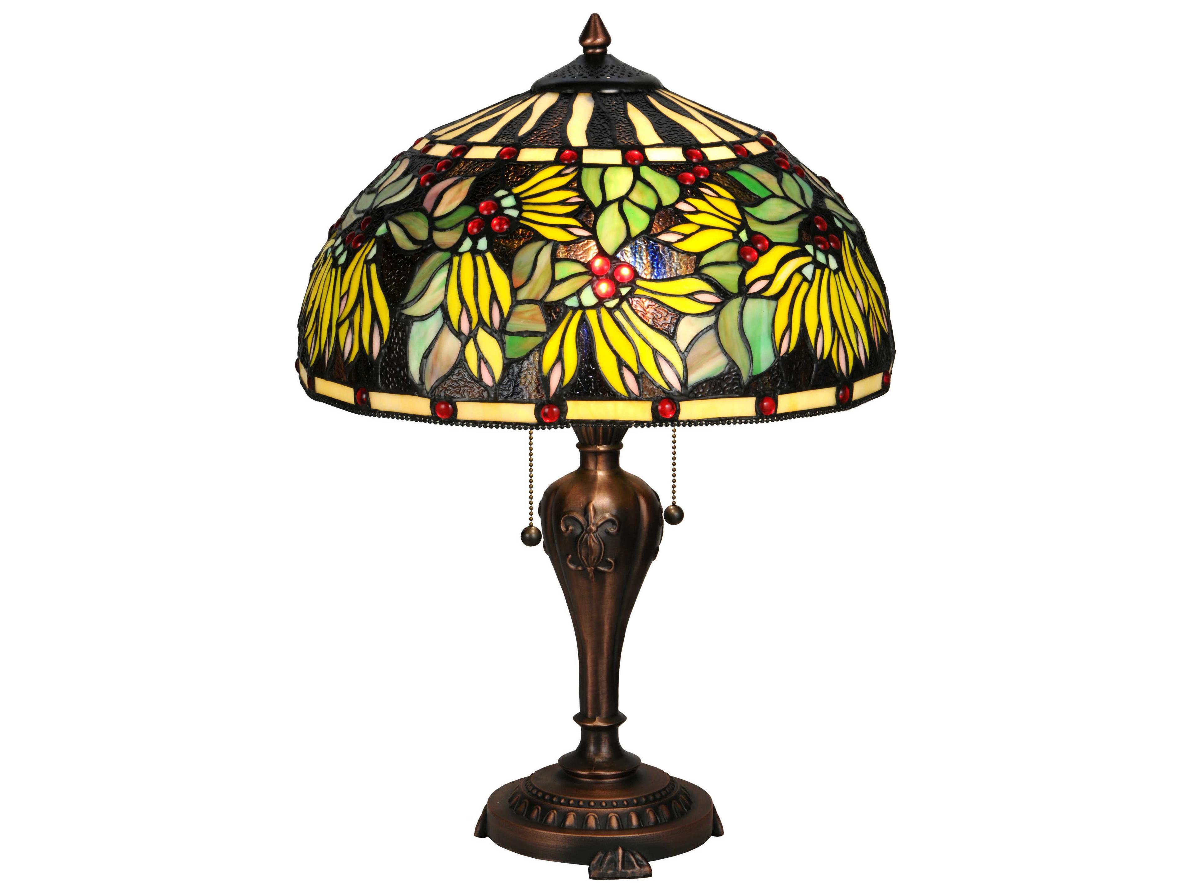 Tiffany Diente De Leon Bronze Table Lamp