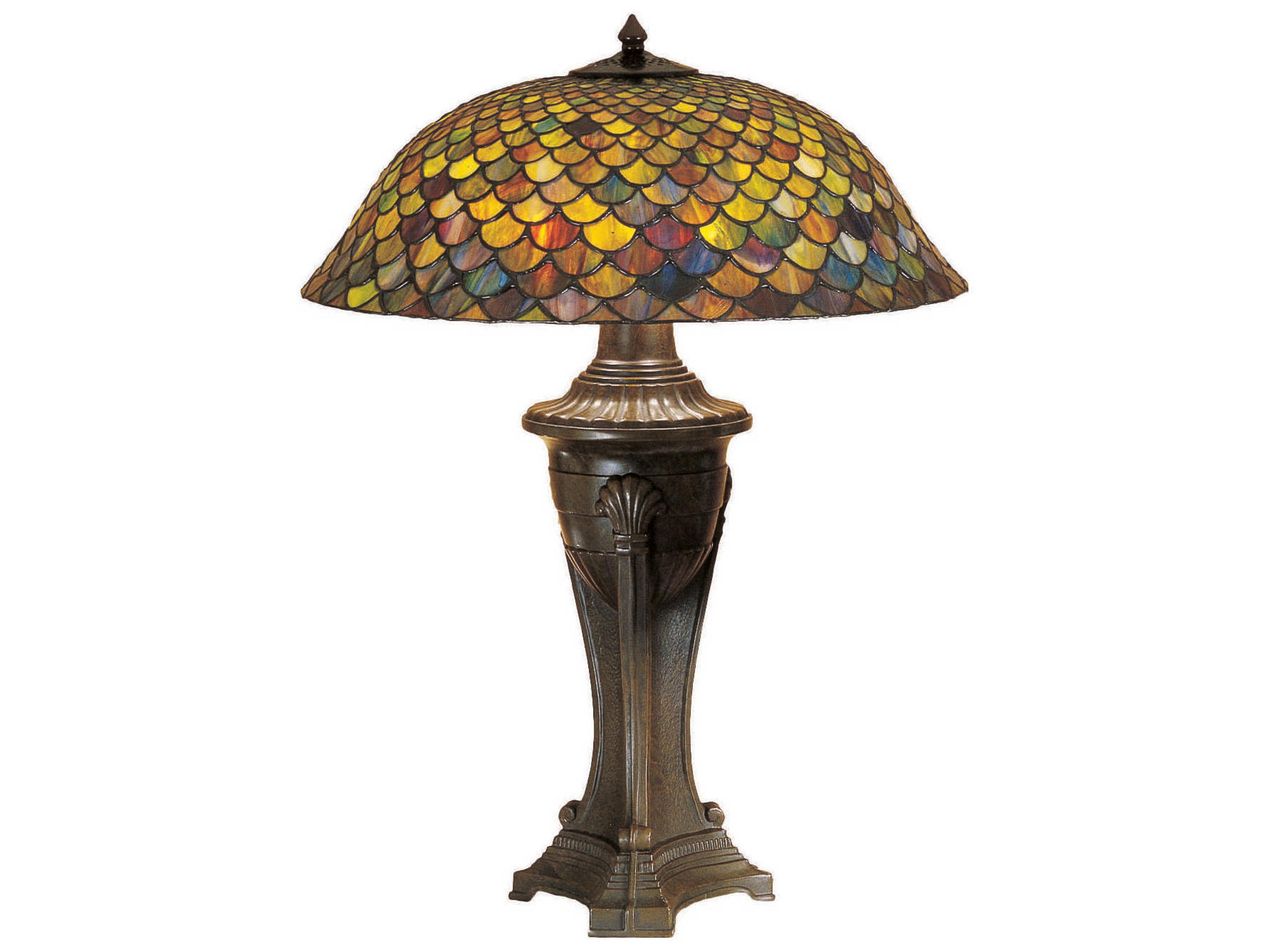 Tiffany Fishscale Bronze Table Lamp