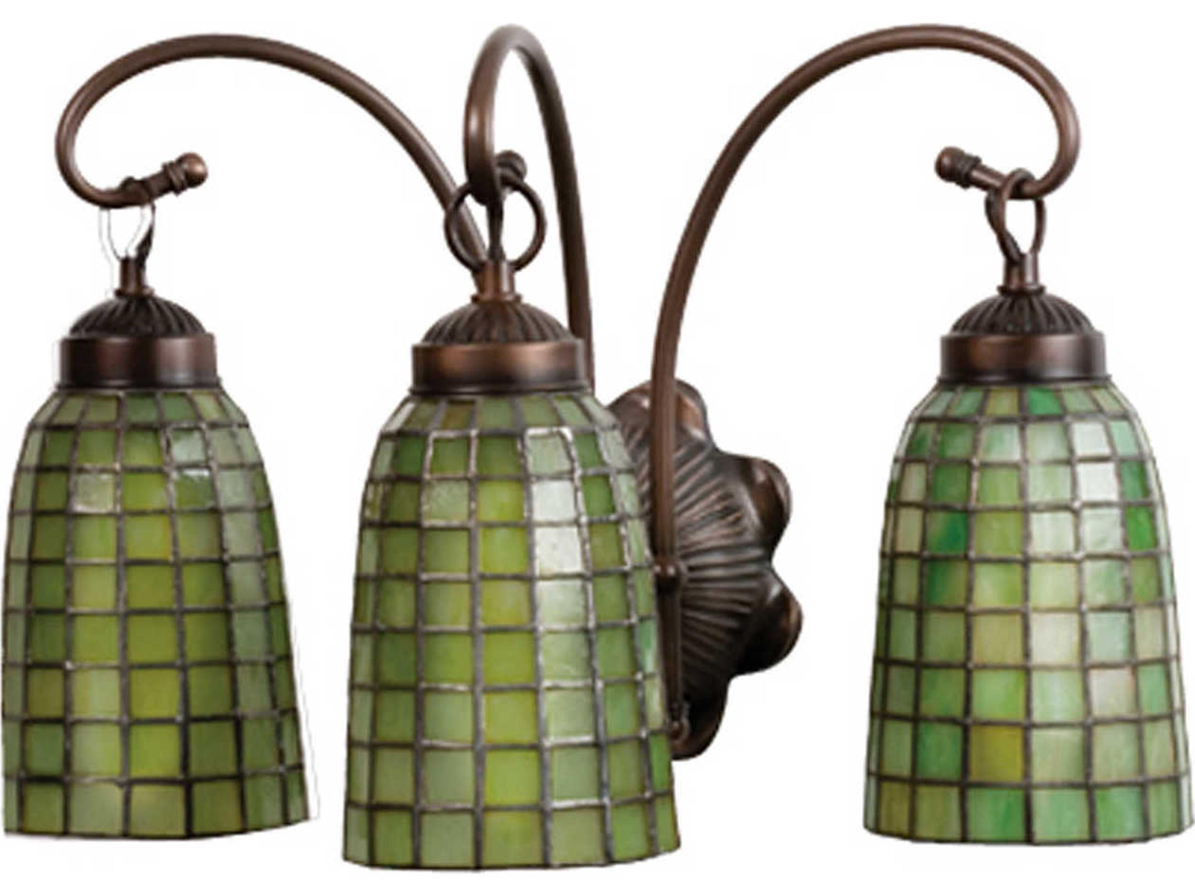 Tiffany 3-Light Bronze Vanity Light