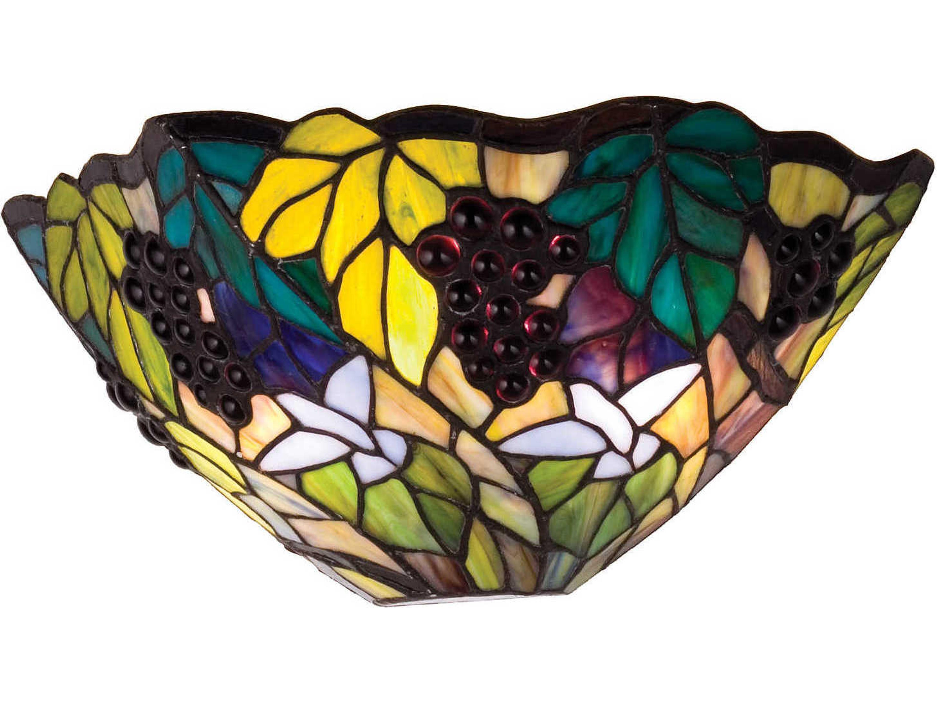 Tiffany 2-Light Green Wall Sconce