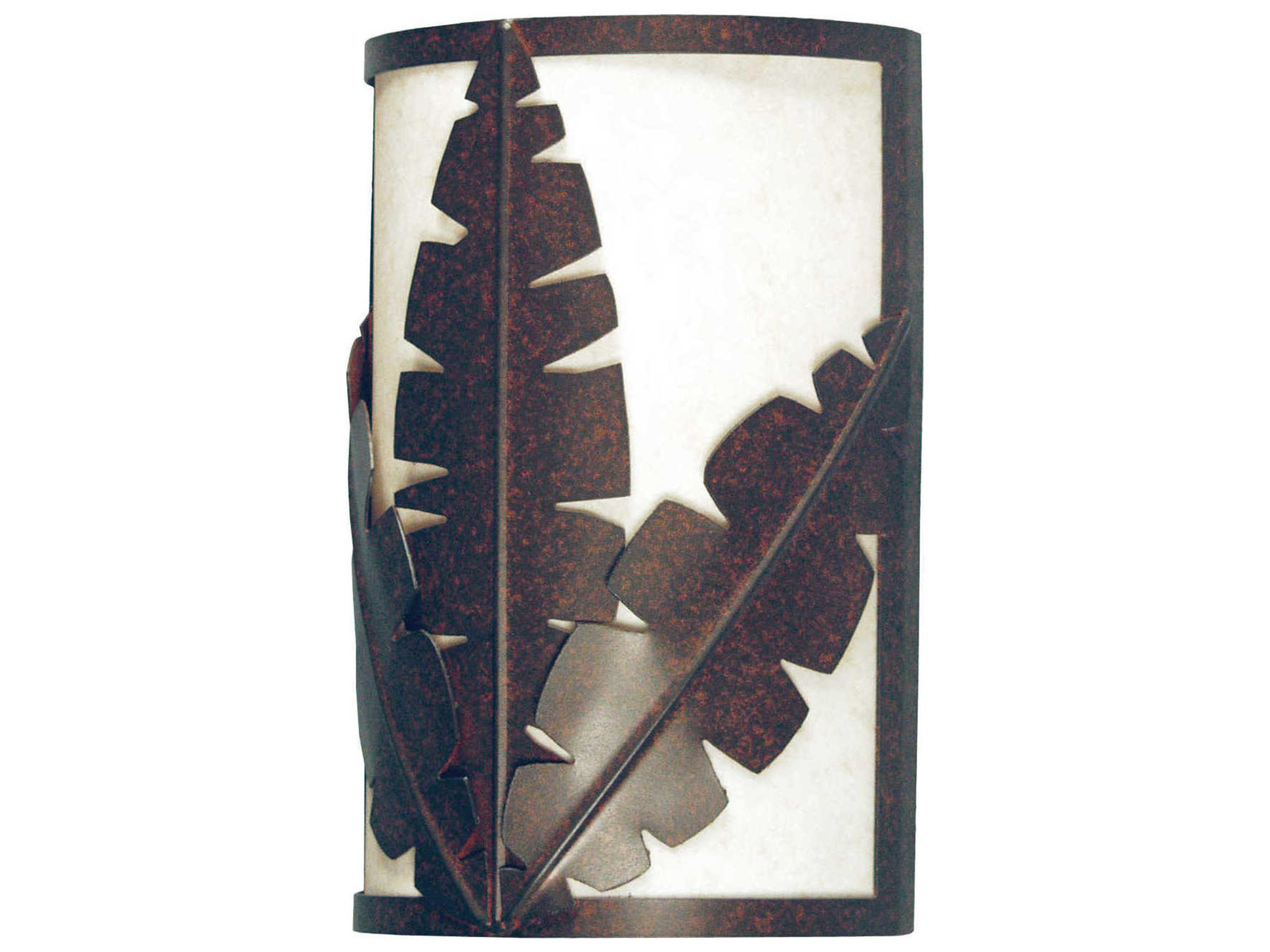 Tiki 2-Light Rusty Nail Gray Wall Sconce
