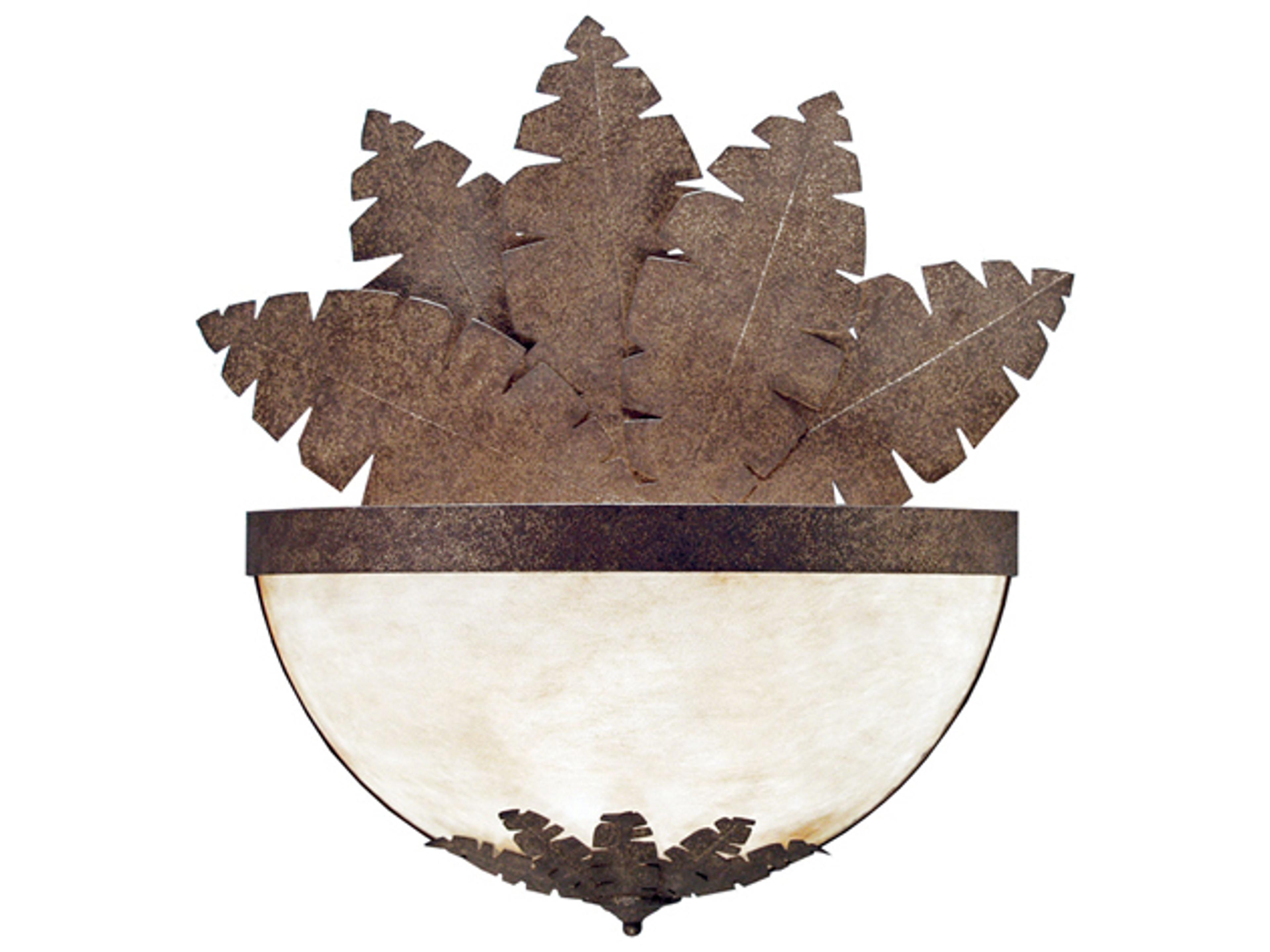 Tropicana 2-Light Pompeii Gold White Wall Sconce