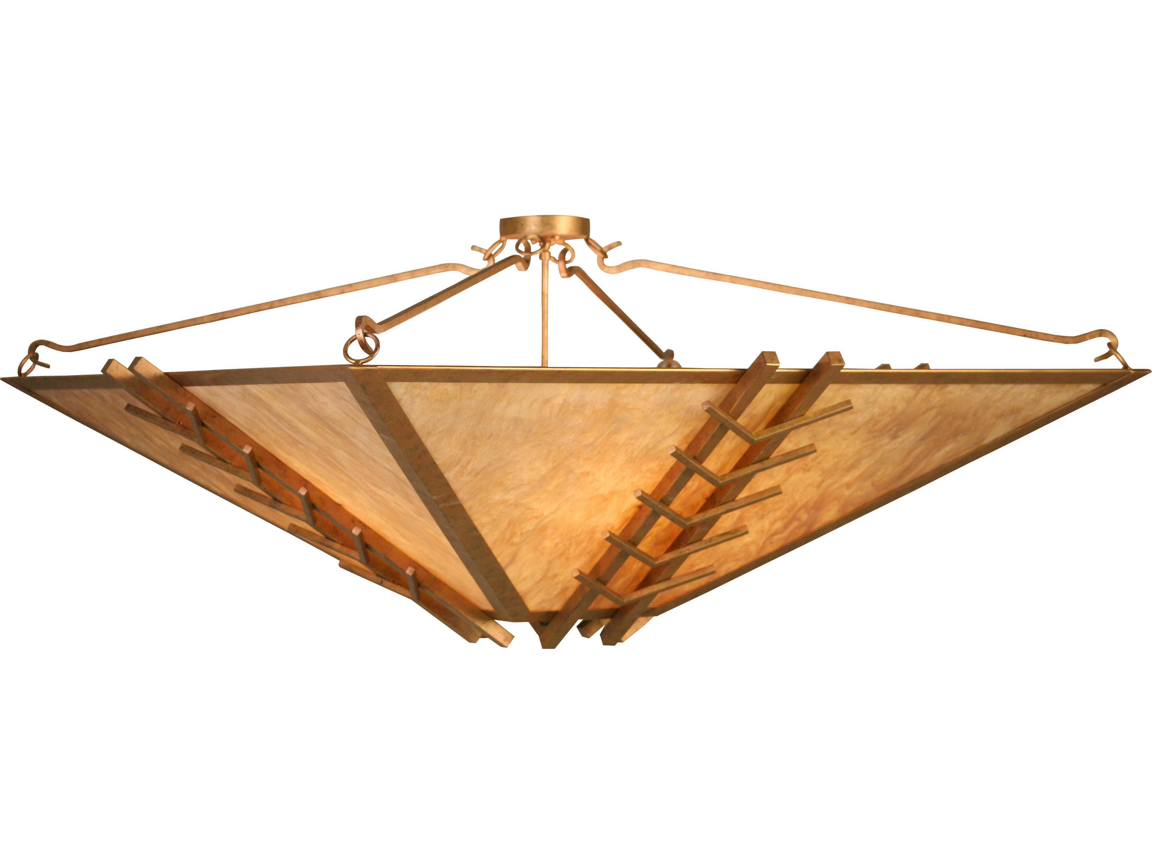 Turk 10-Light Autumn Leaf Gold Pendant