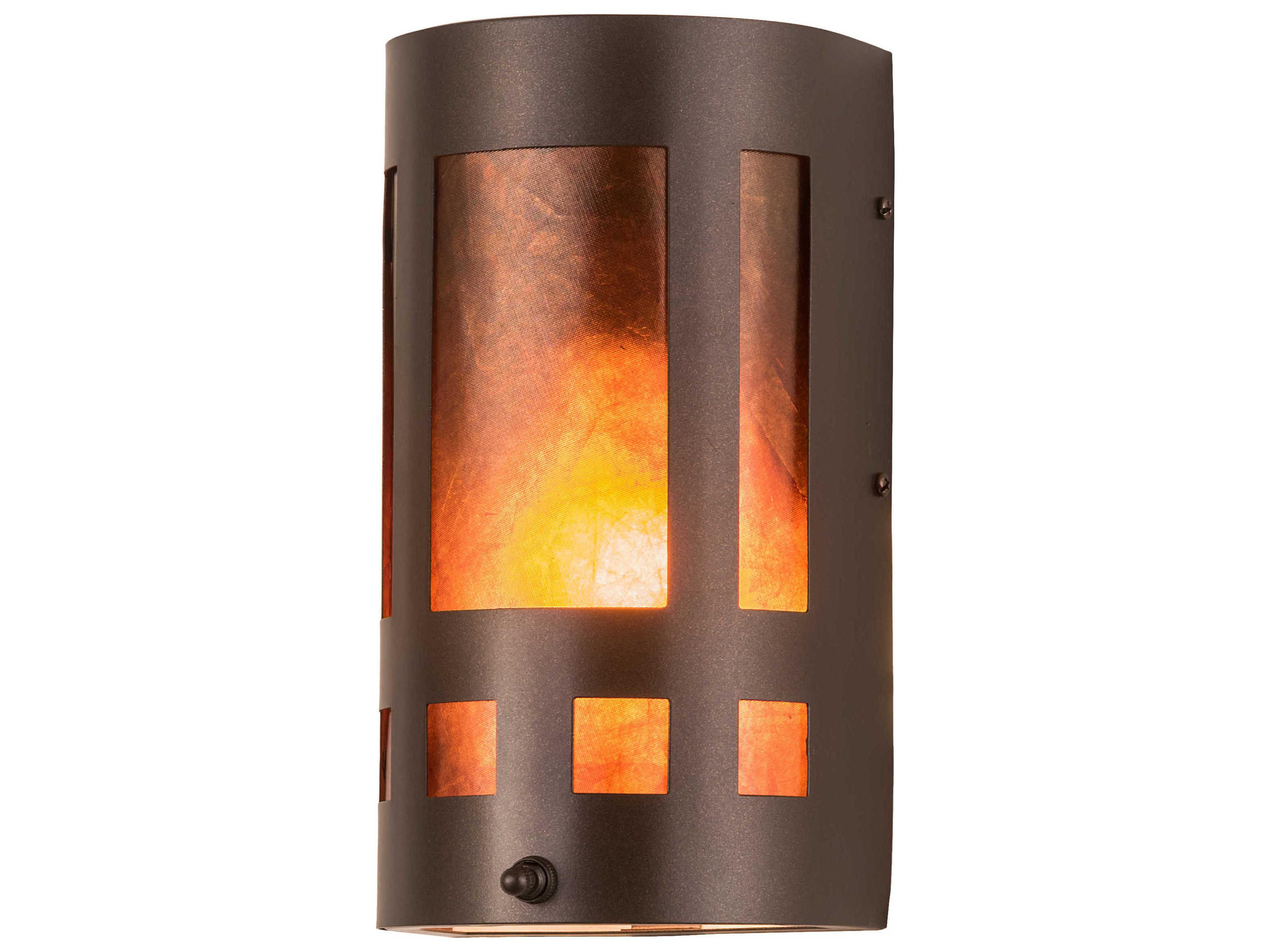 1-Light Bronze Wall Sconce