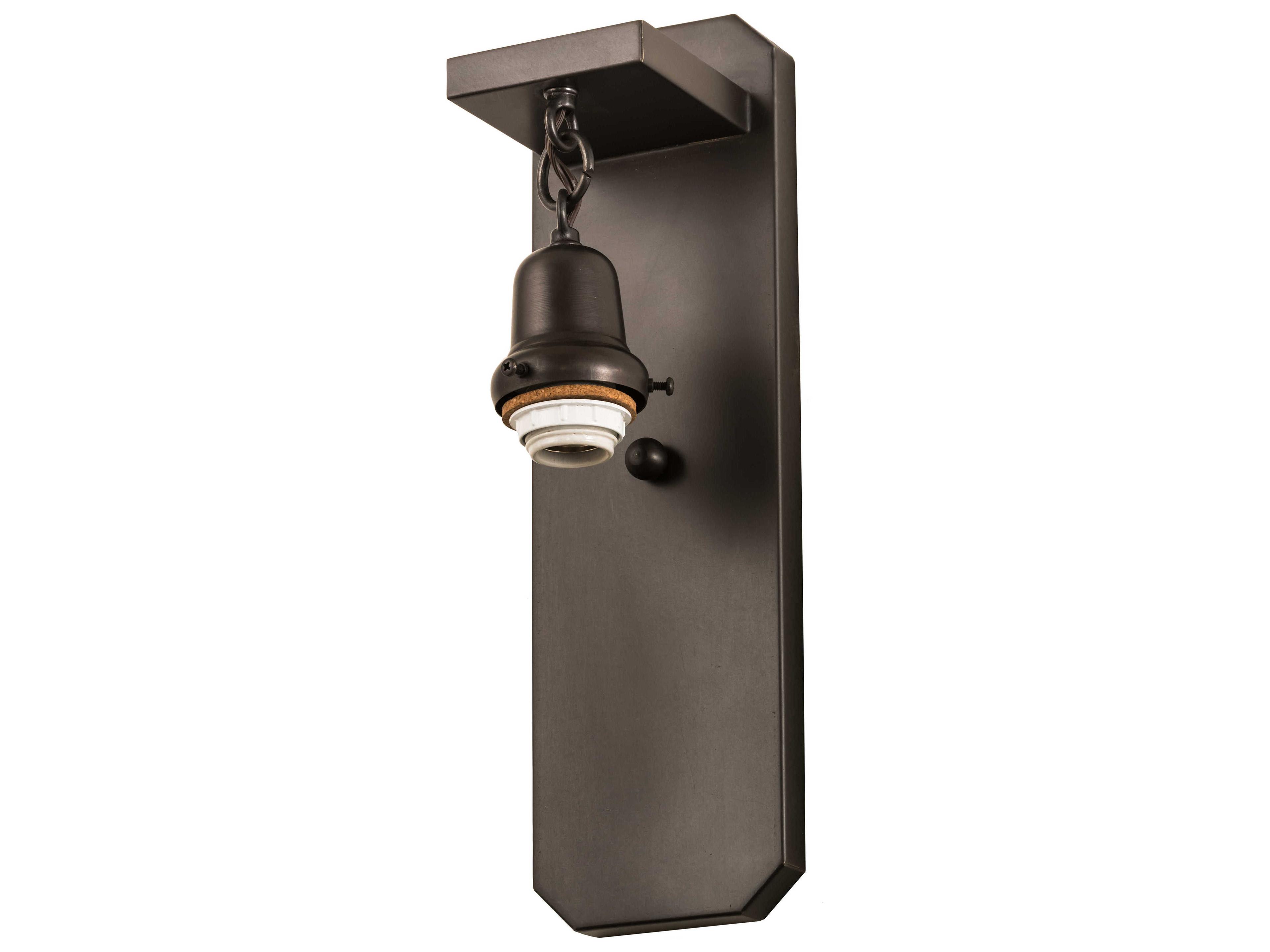 Meyda 1-Light Brown Glass Wall Sconce
