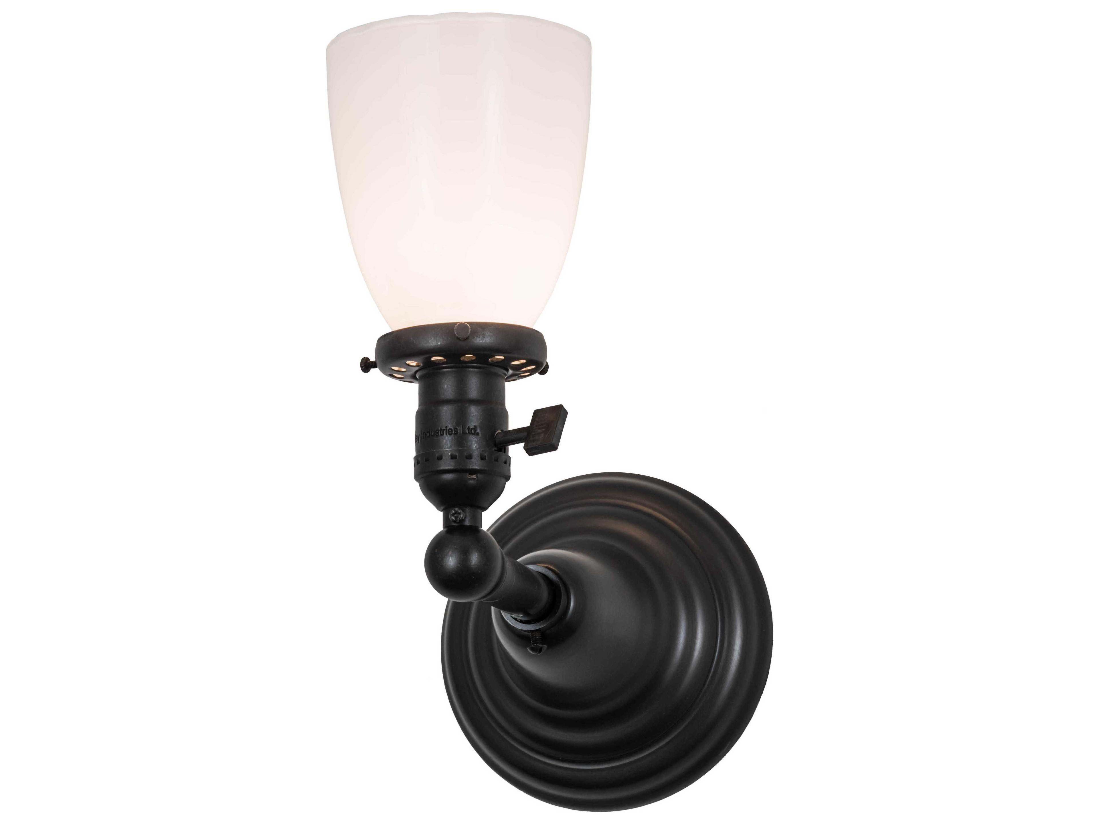 Revival 1-Light Brown Glass Wall Sconce