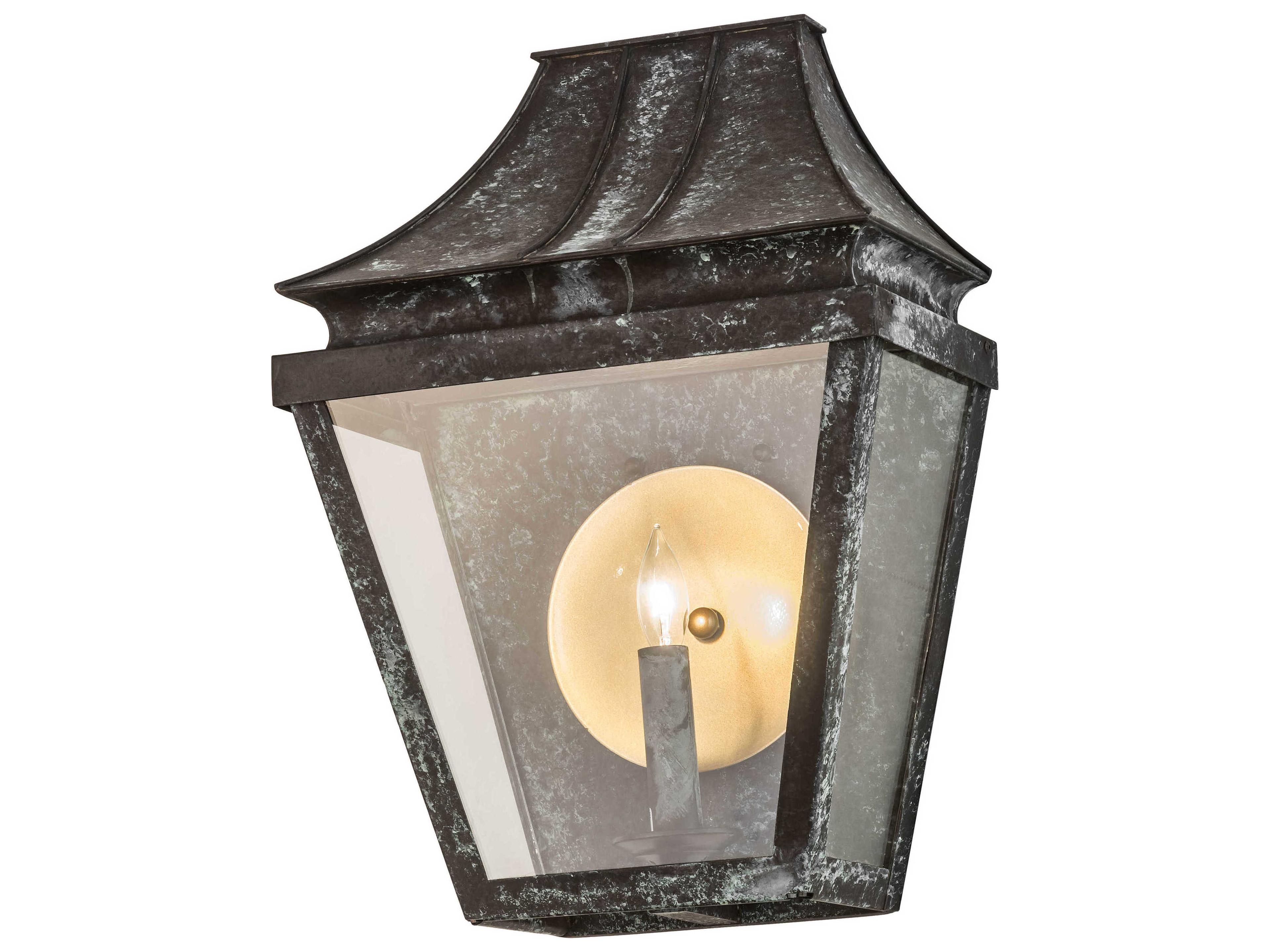 1-Light Gold Glass Wall Sconce