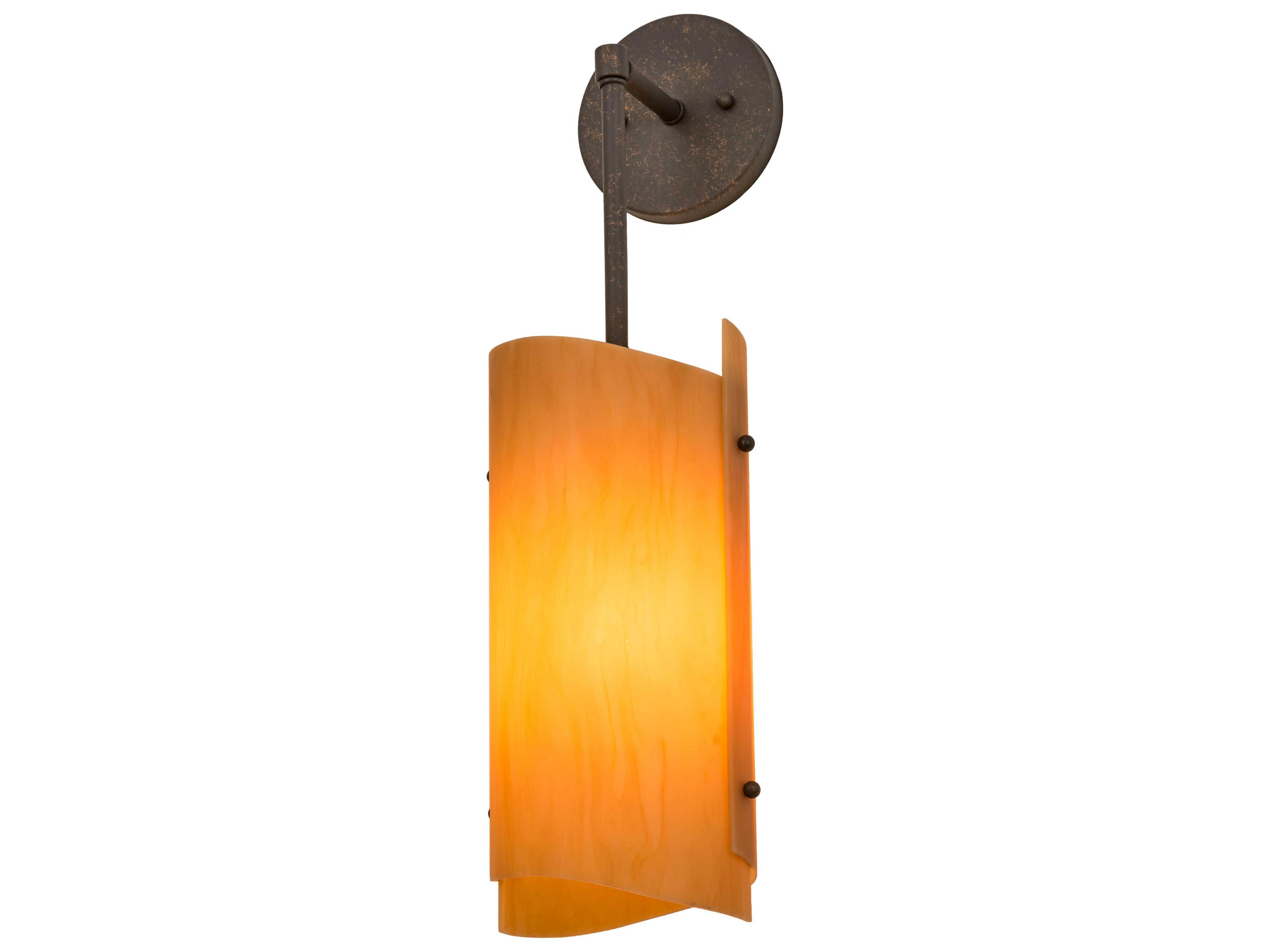 1-Light Brown Wall Sconce