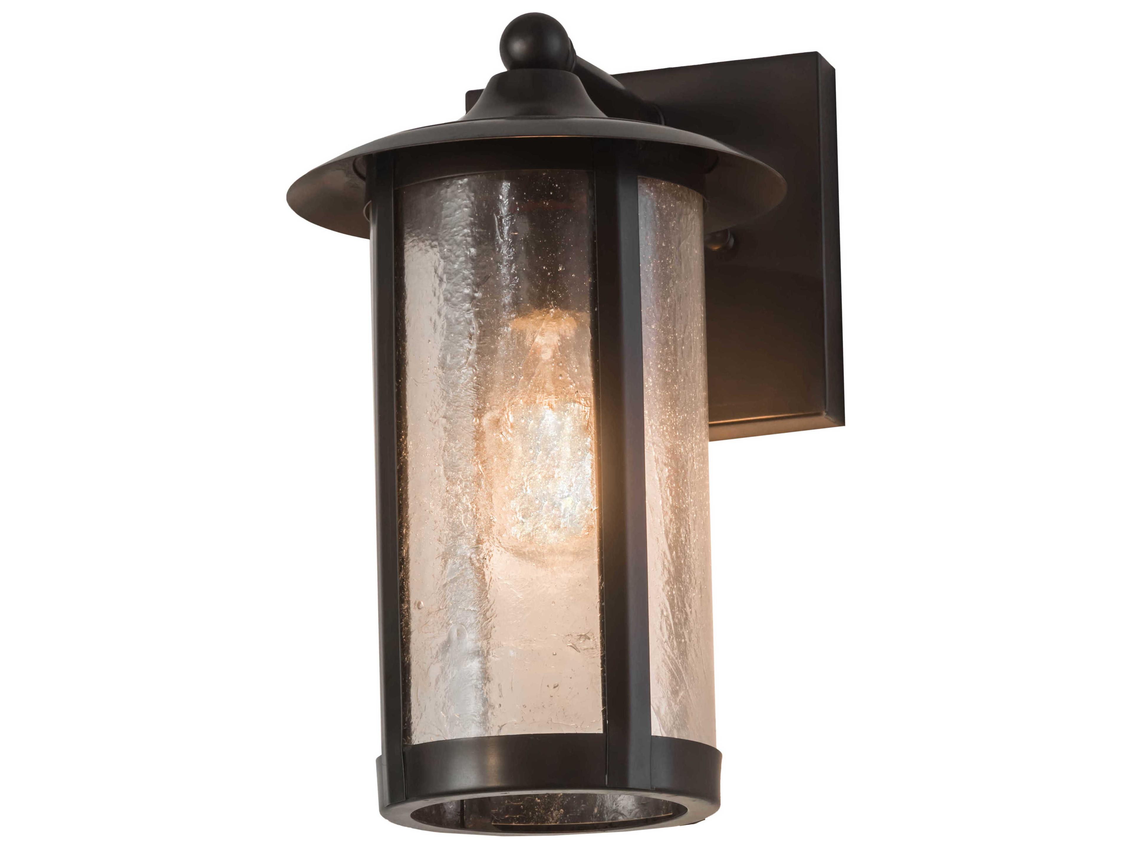 Brown Glass Wall Sconce
