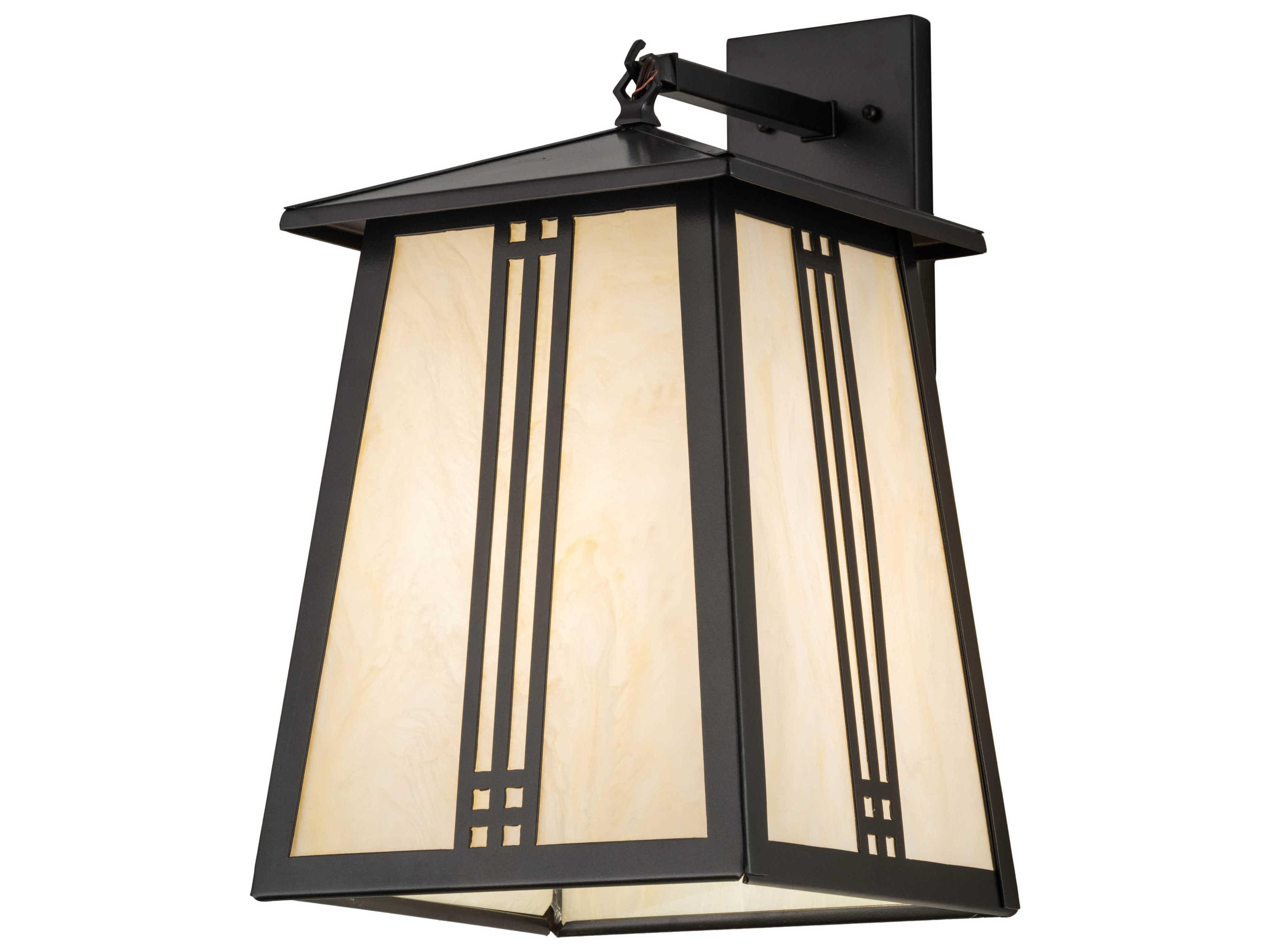 1-Light Bronze Glass Wall Sconce