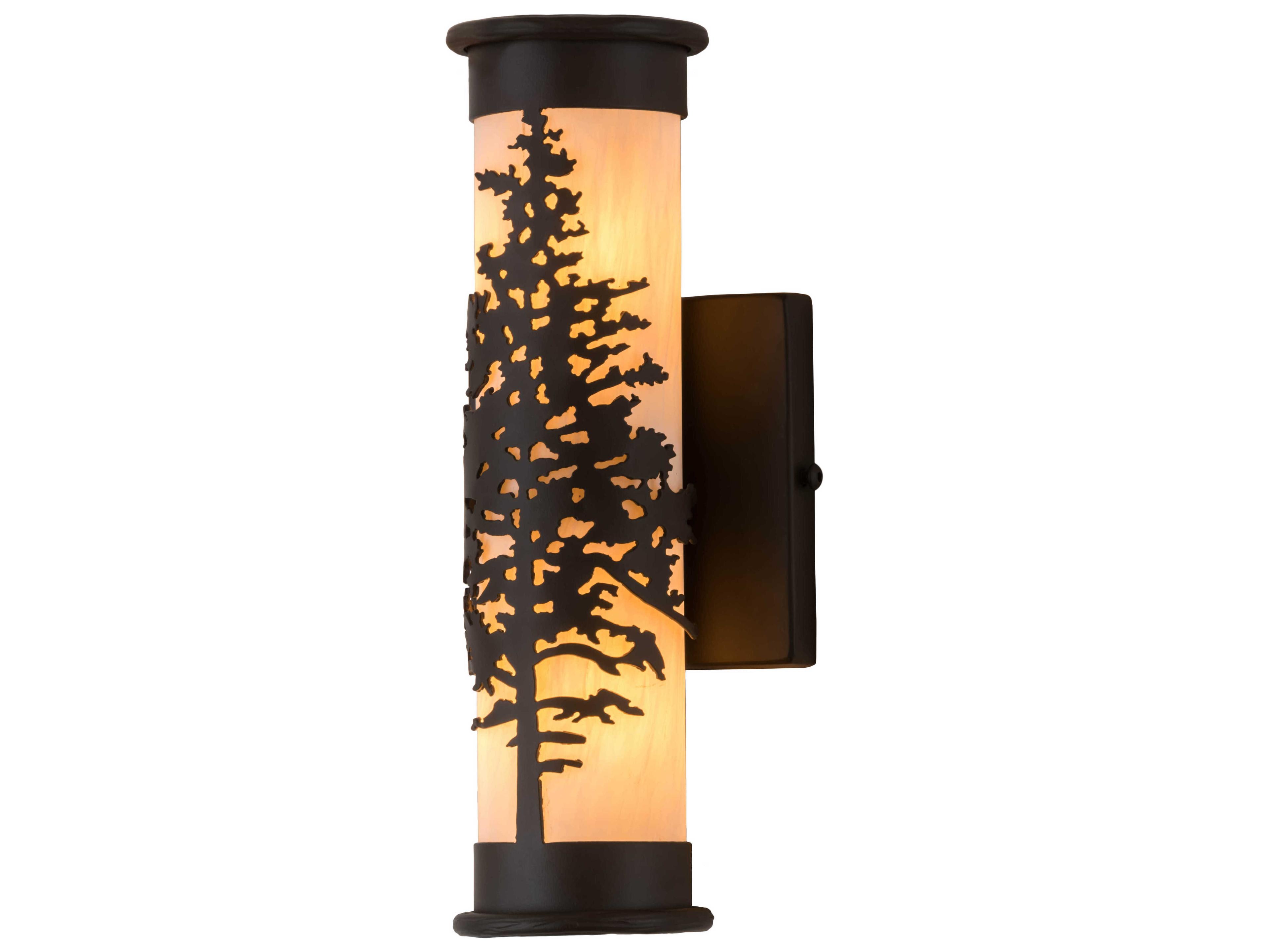 Tamarack 1-Light Bronze Glass Wall Sconce