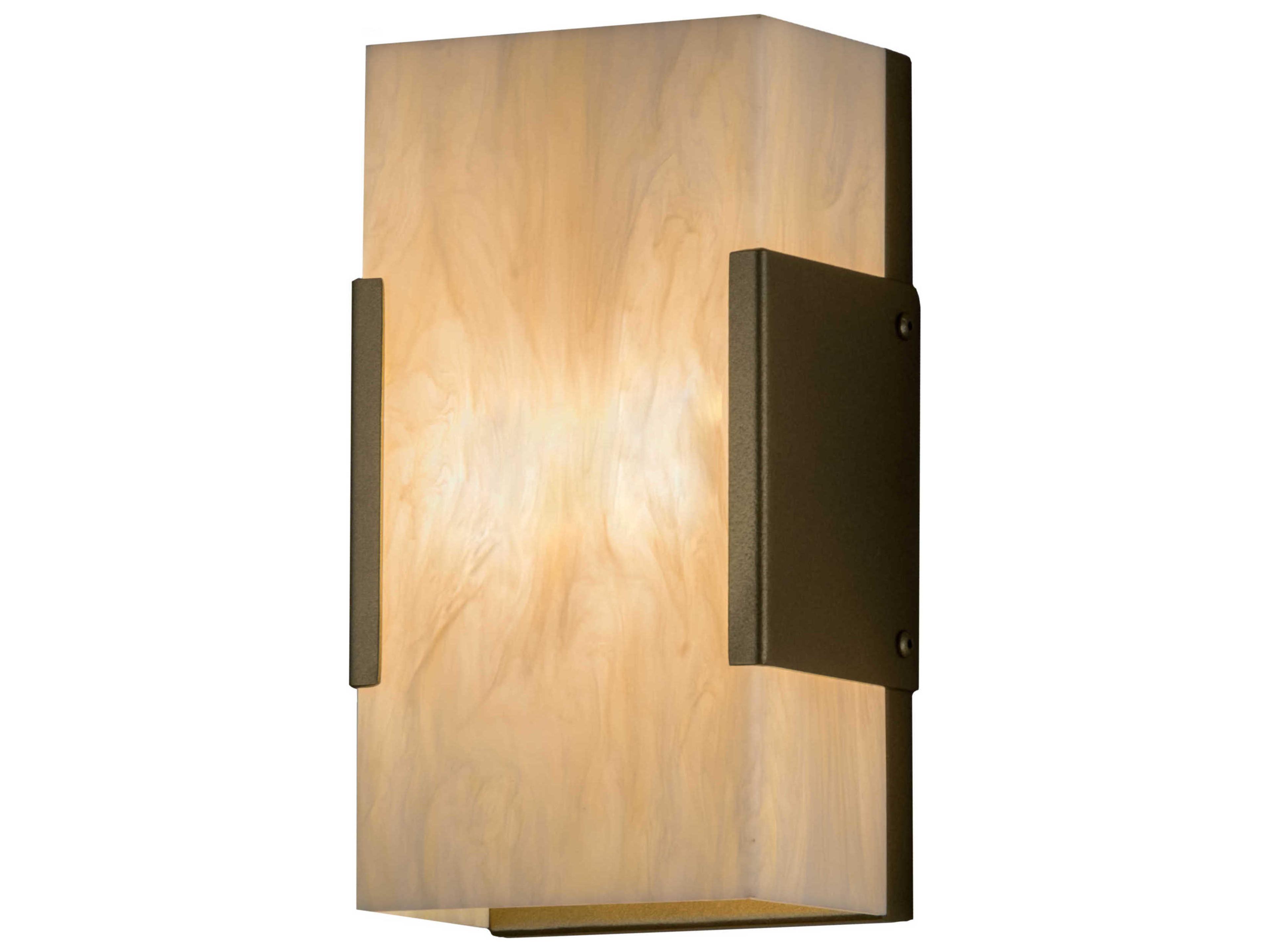 2-Light Gold Glass Wall Sconce