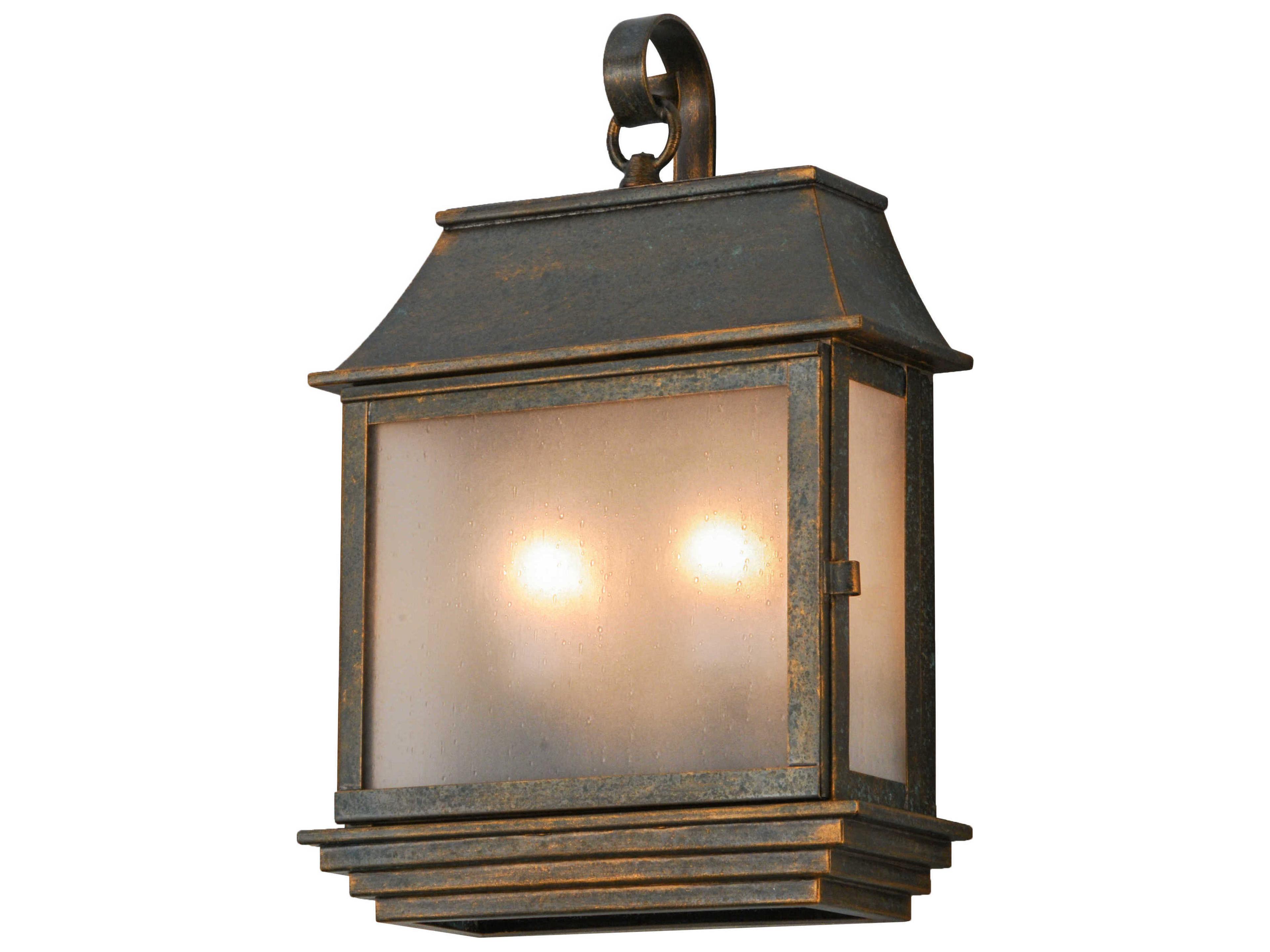 Brown Glass Wall Sconce