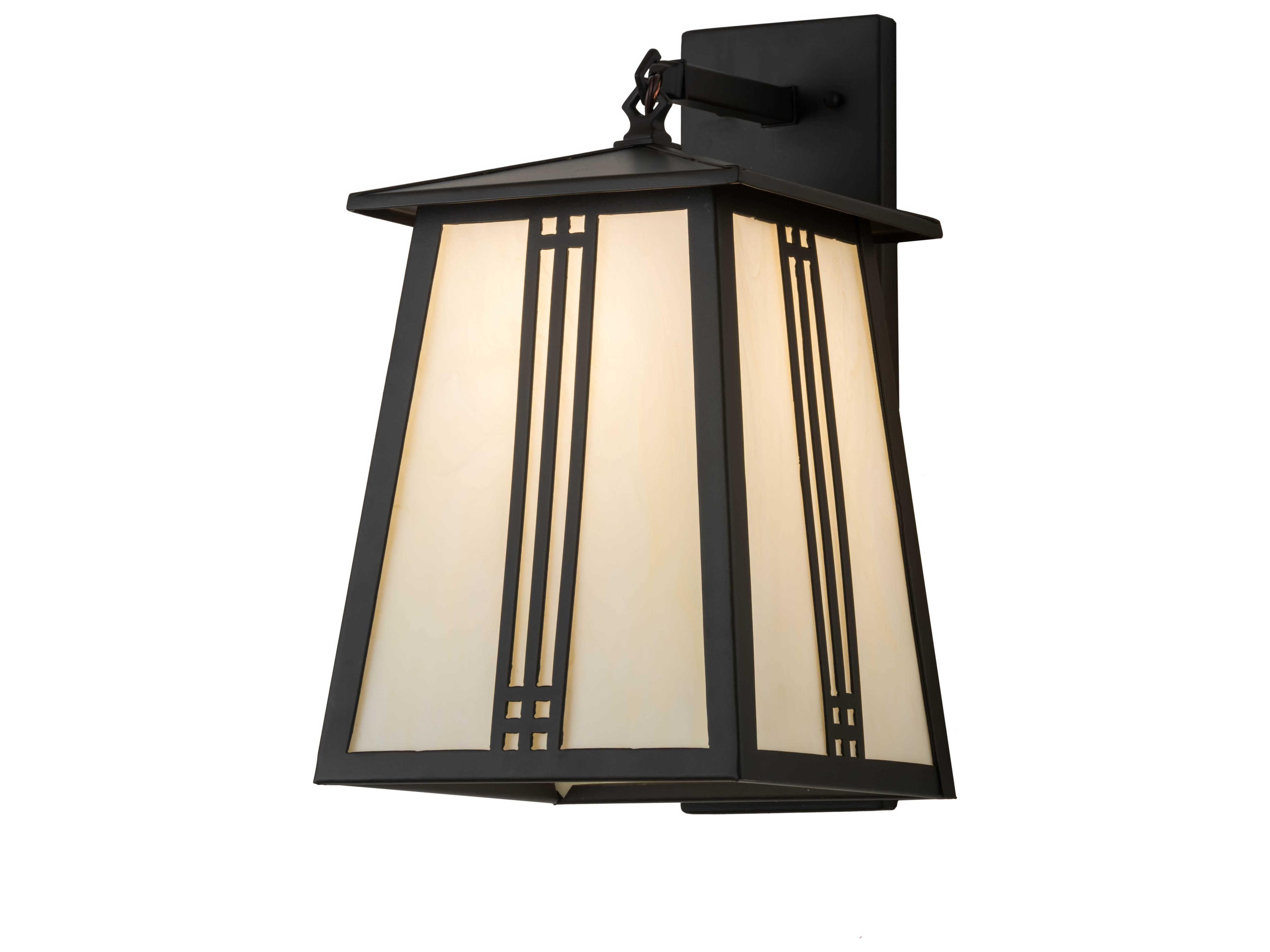 1-Light Bronze Glass Wall Sconce