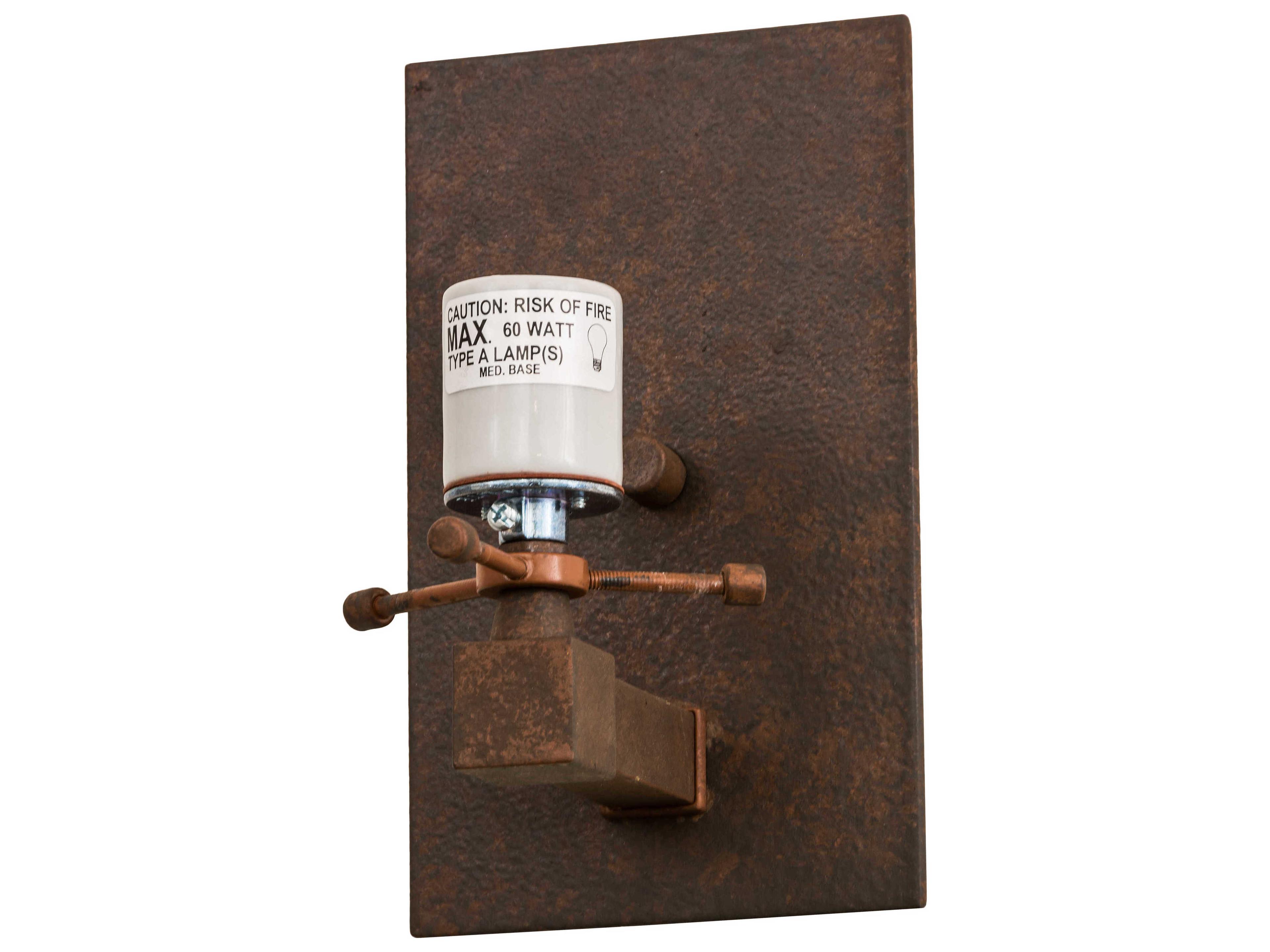 1-Light Brown Wall Sconce