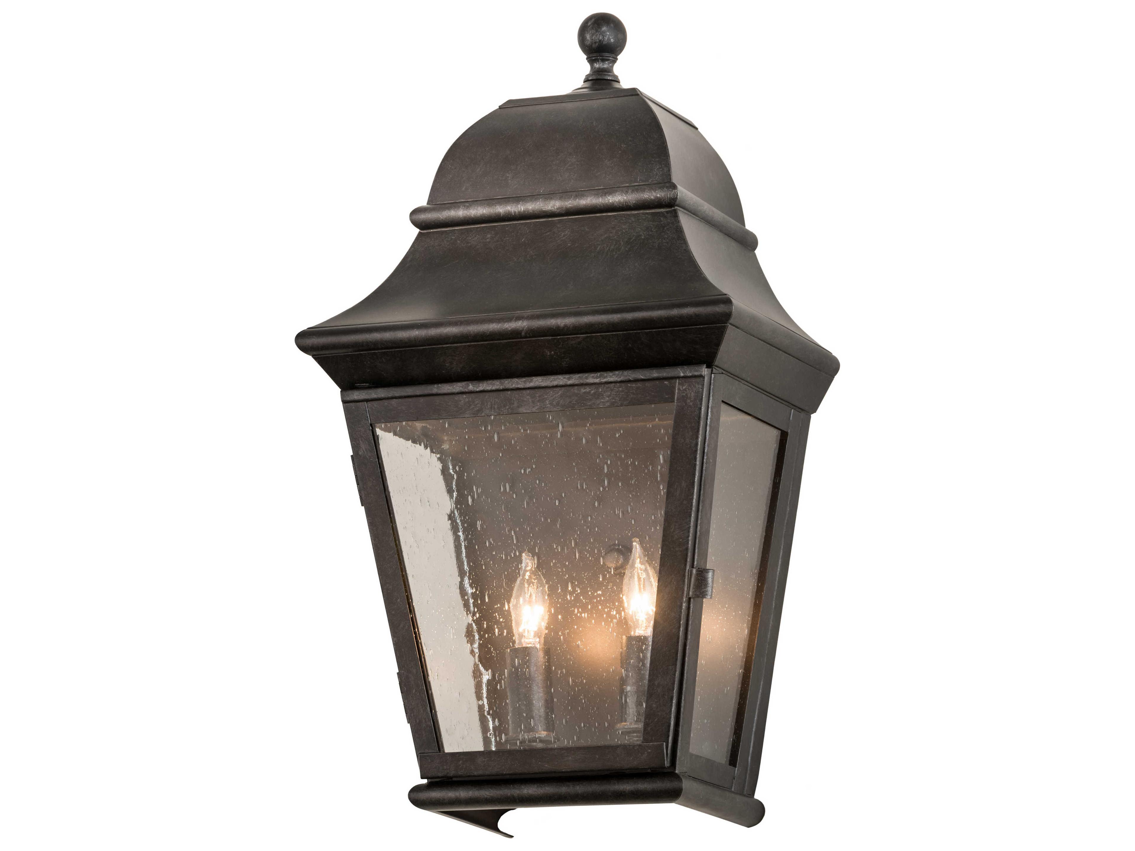 Vincente 2-Light Black Wall Sconce