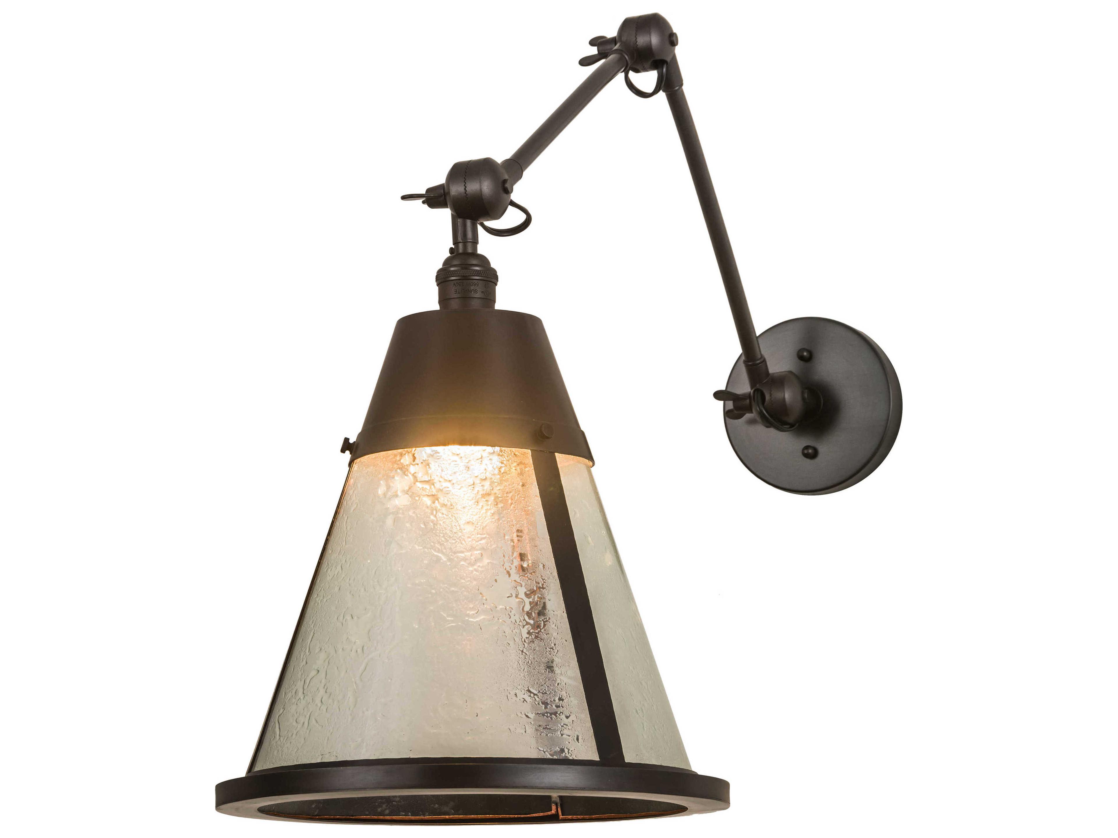 1-Light Brown Wall Sconce