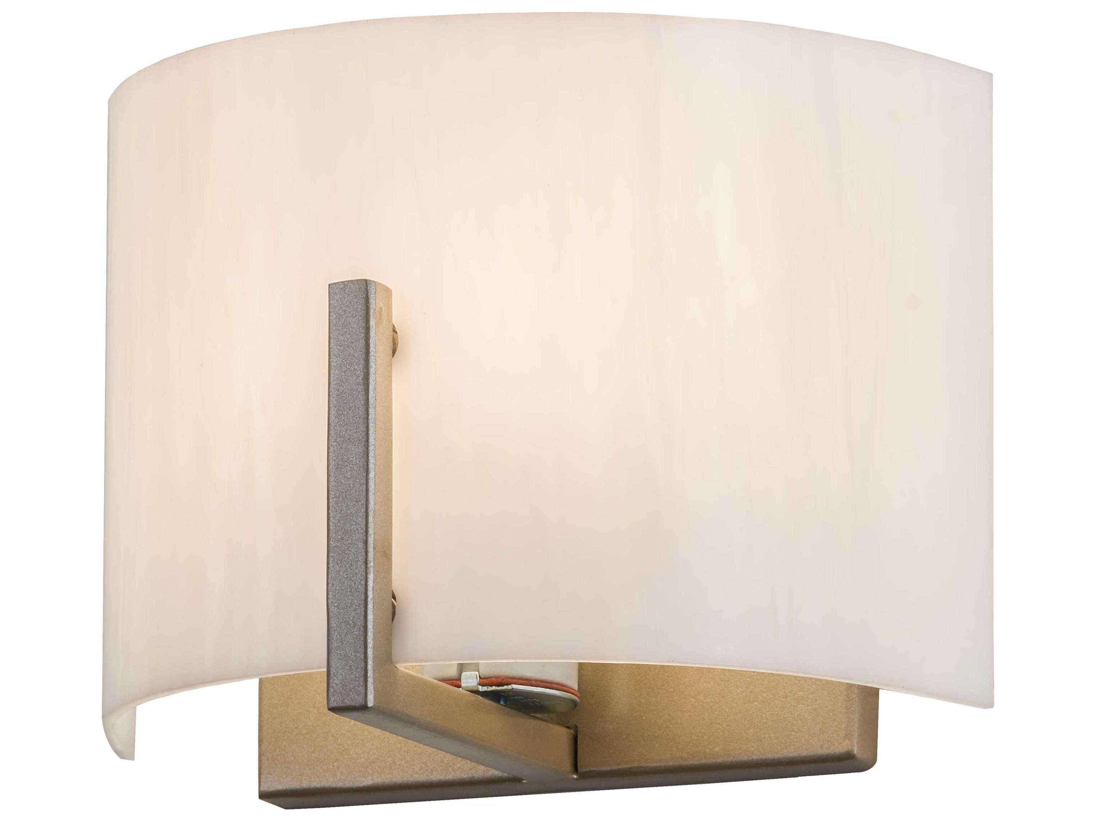 1-Light Gold Glass Wall Sconce