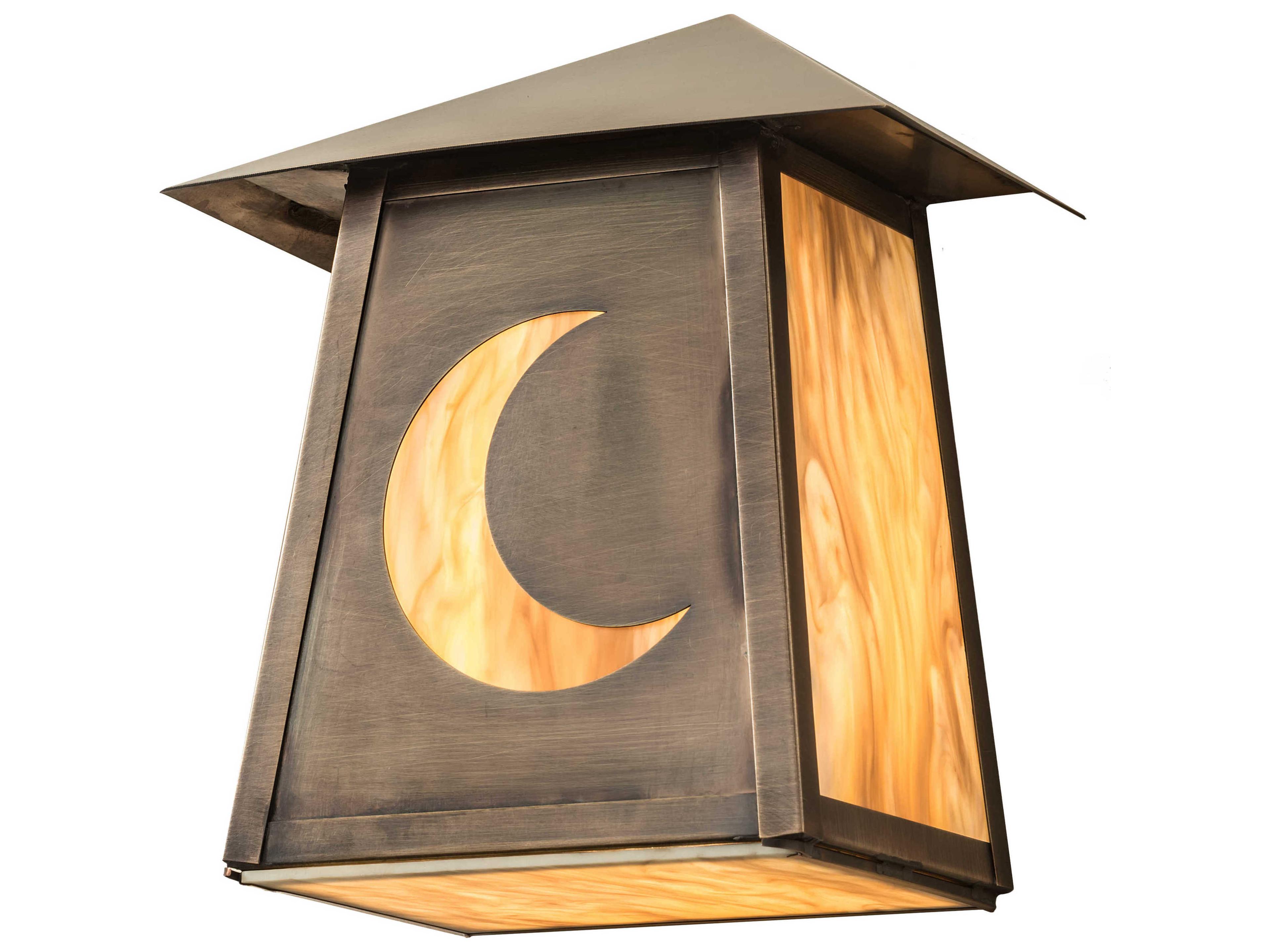 1-Light Brass Glass Wall Sconce