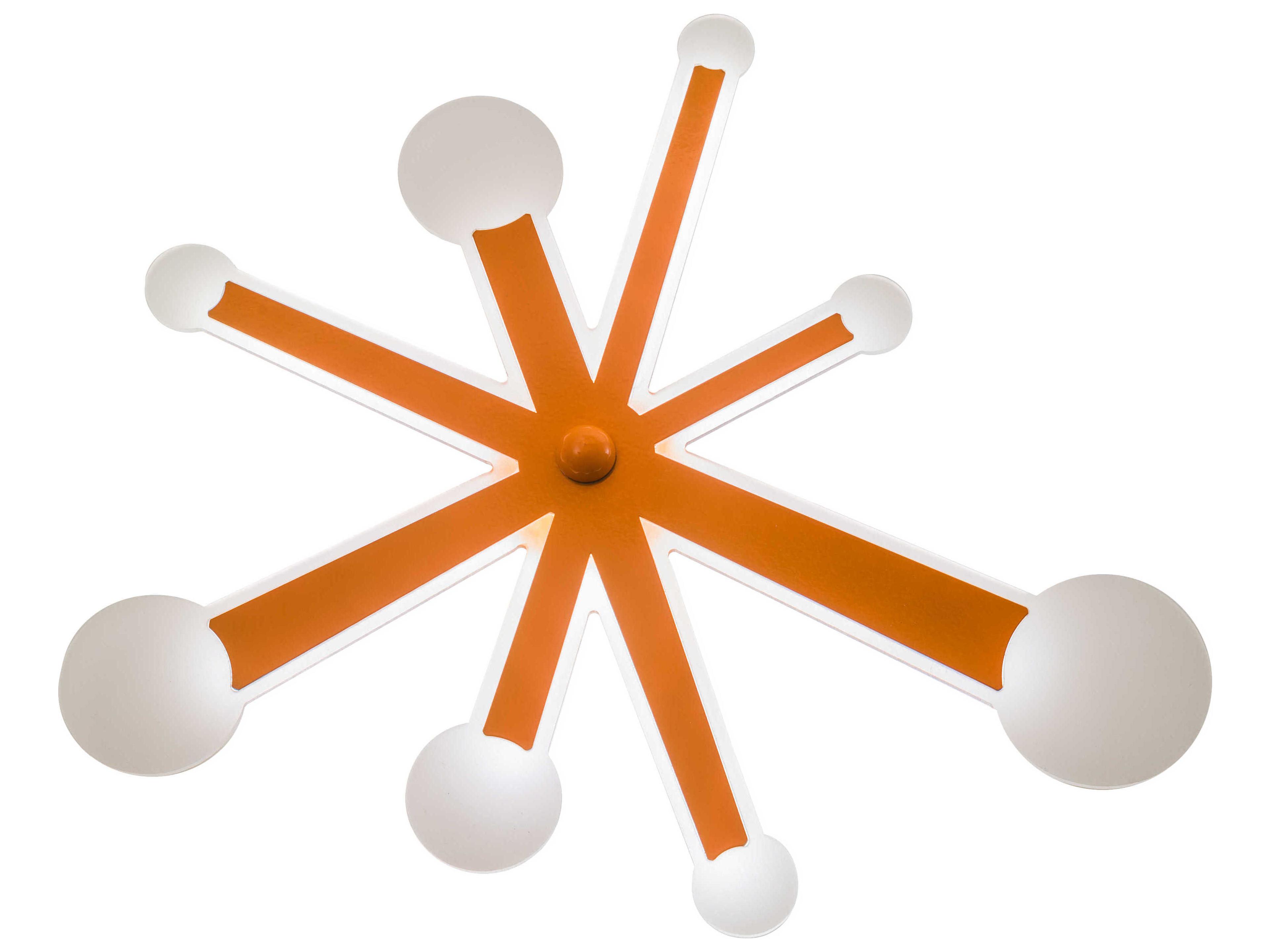 Led Orange Glass Wall Sconce